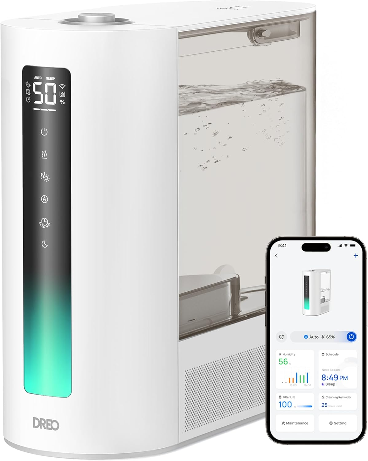 Dreo 6L Humidifiers for Bedroom with Smart Warm & Cool Mist