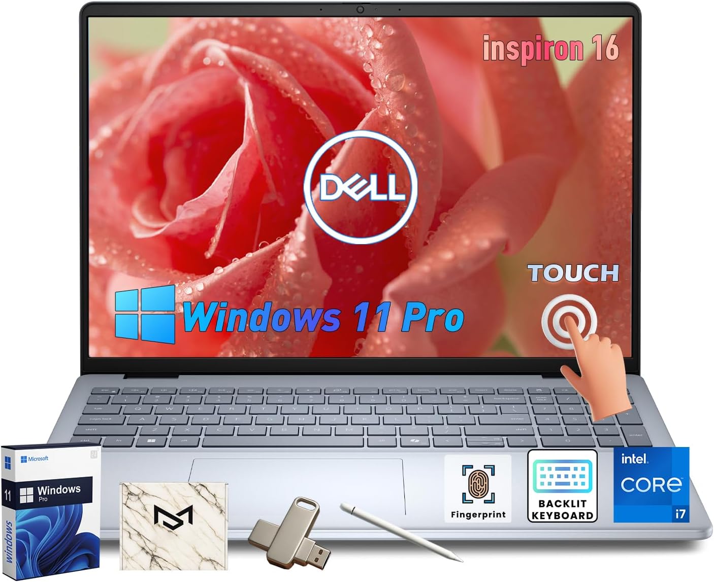 Dell Inspiron 16 Touchscreen Laptop with Intel Core 7 Power
