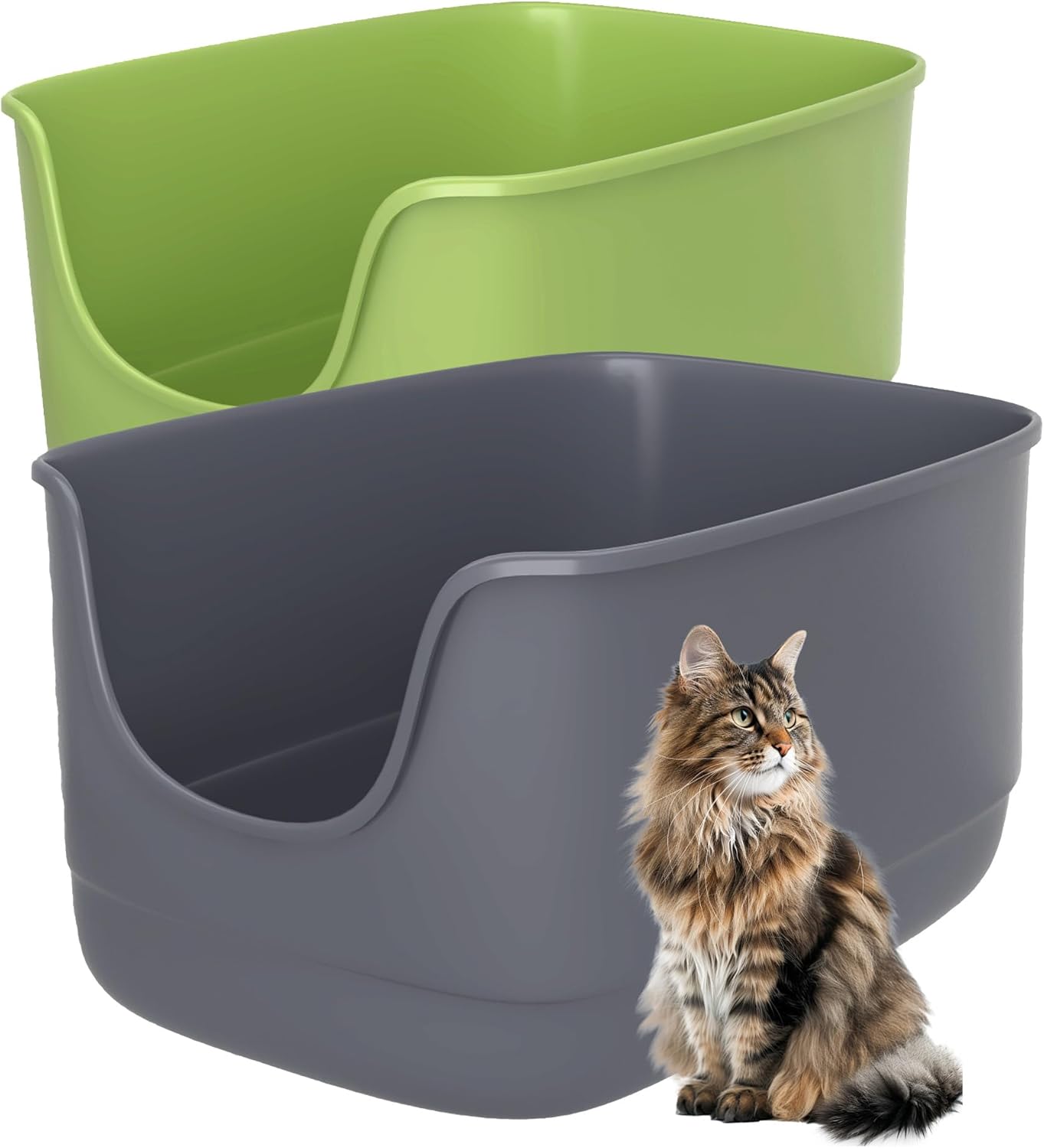 Gefryco Jumbo Cat Litter Box for Multiple Cats - Extra Large
