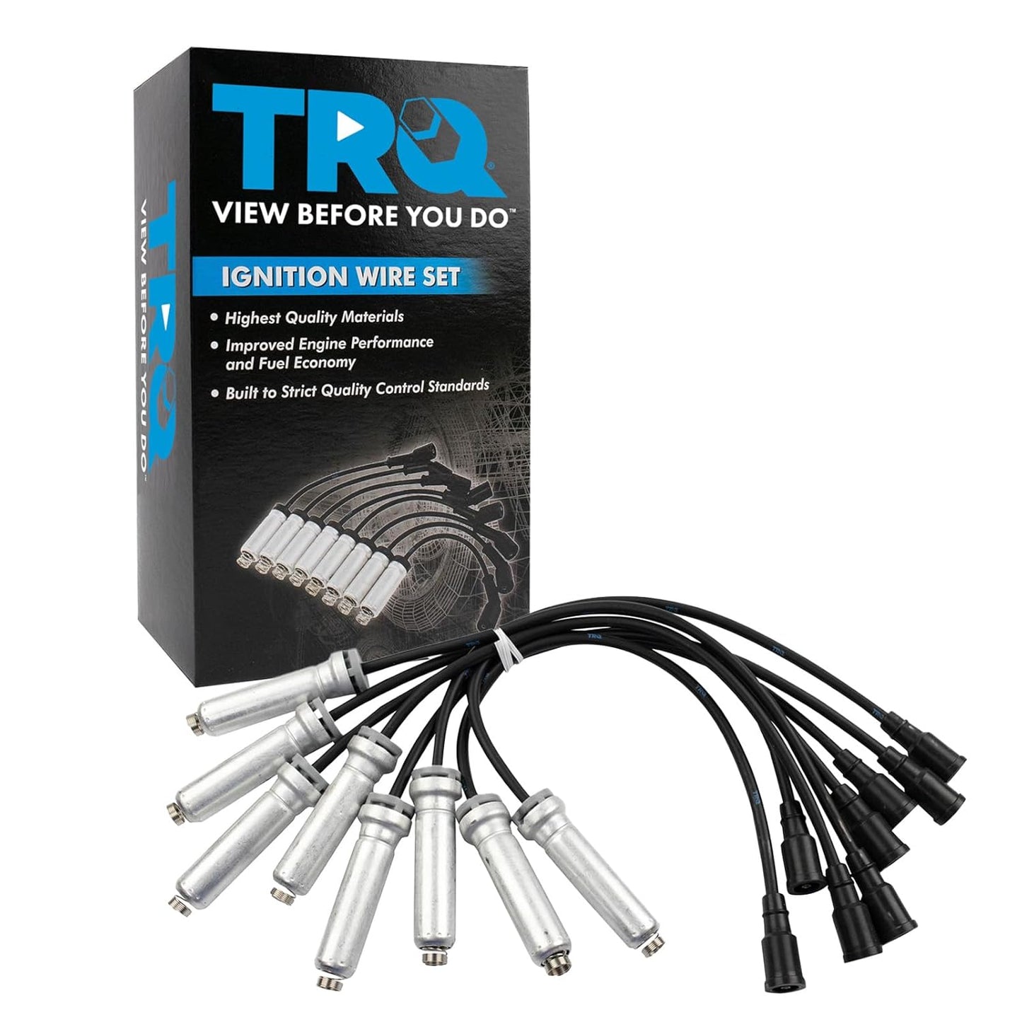 TRQ Engine Ignition Spark Plug Wire Kit for Ford F250 F350