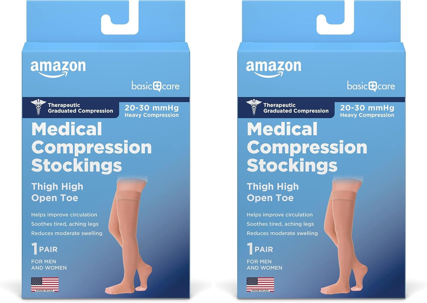 Compression Stockings 20-30 mmHg Thigh Length for Men & Women