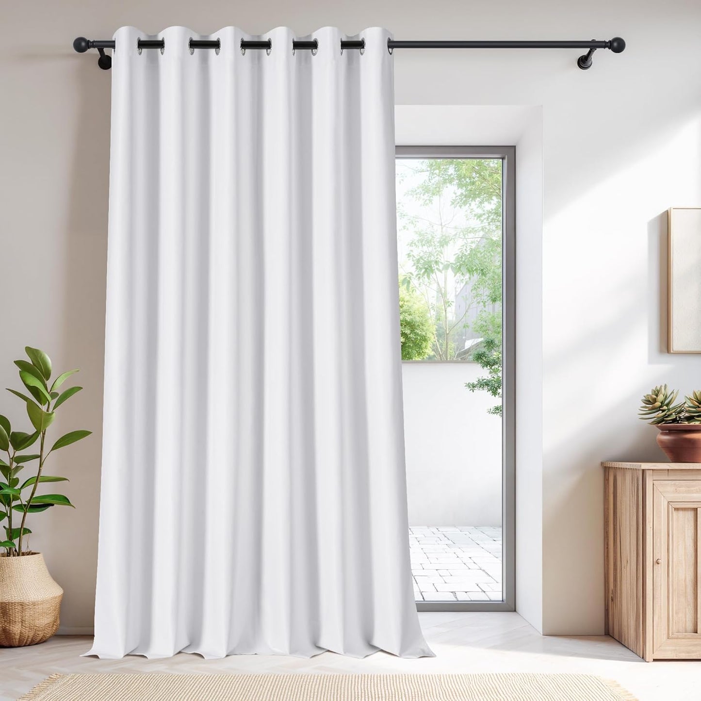 NICETOWN 100% Blackout Sliding Door Curtains for Any Room