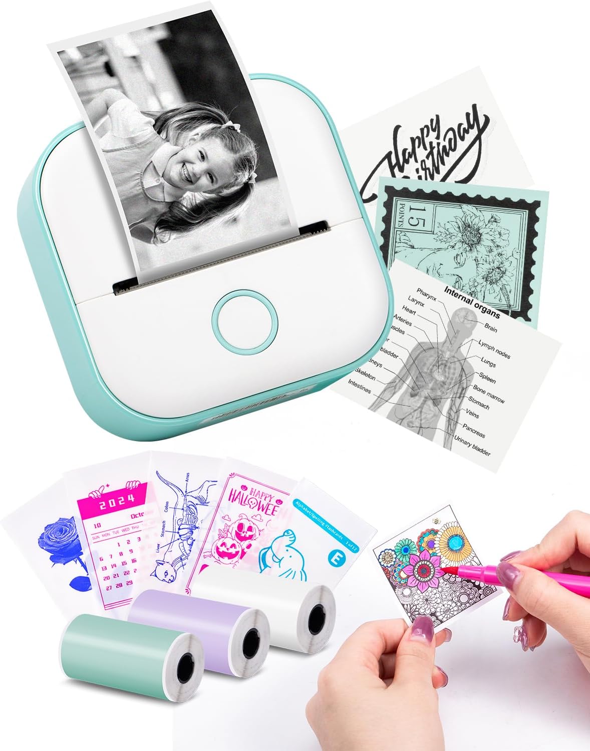 Pocket Printer for Study & Graphics - Memoking T02