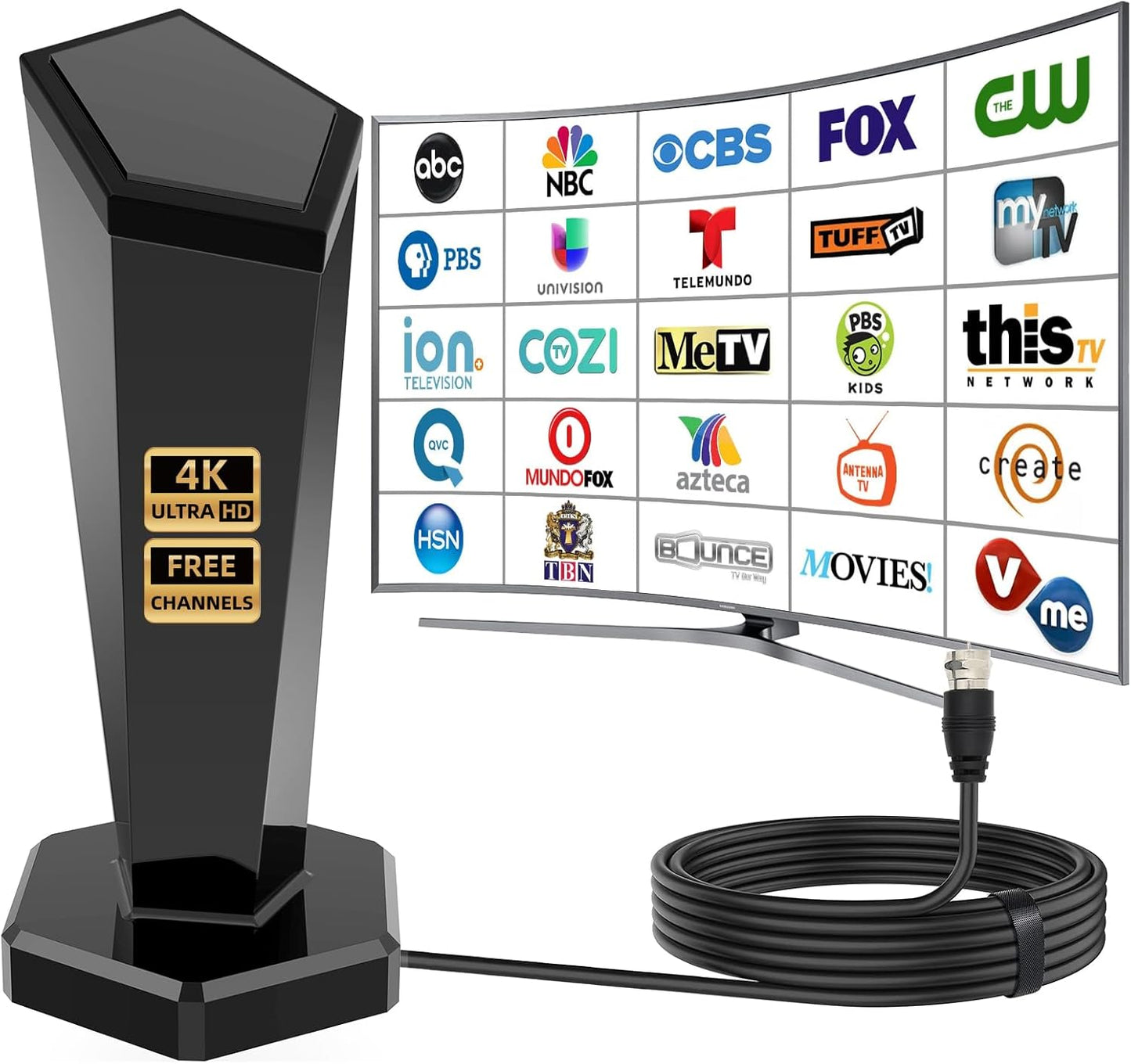 450+ Mile Range Indoor TV Antenna