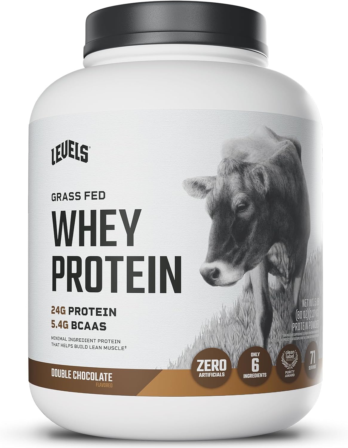 Levels Grass Fed Whey Protein Powder - Double Chocolate Delight
