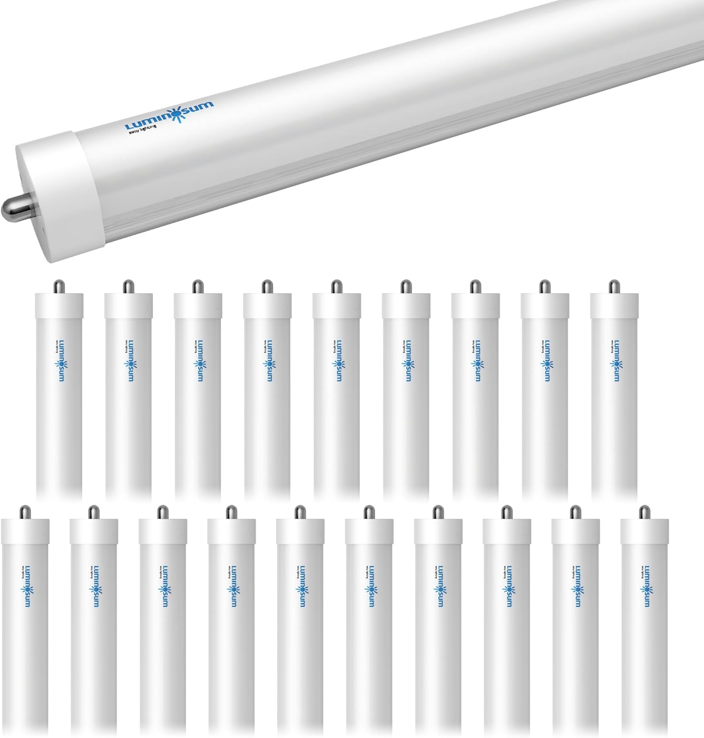 8ft T8 LED Bulbs - Energy Efficient 5000K Daylight Brightness