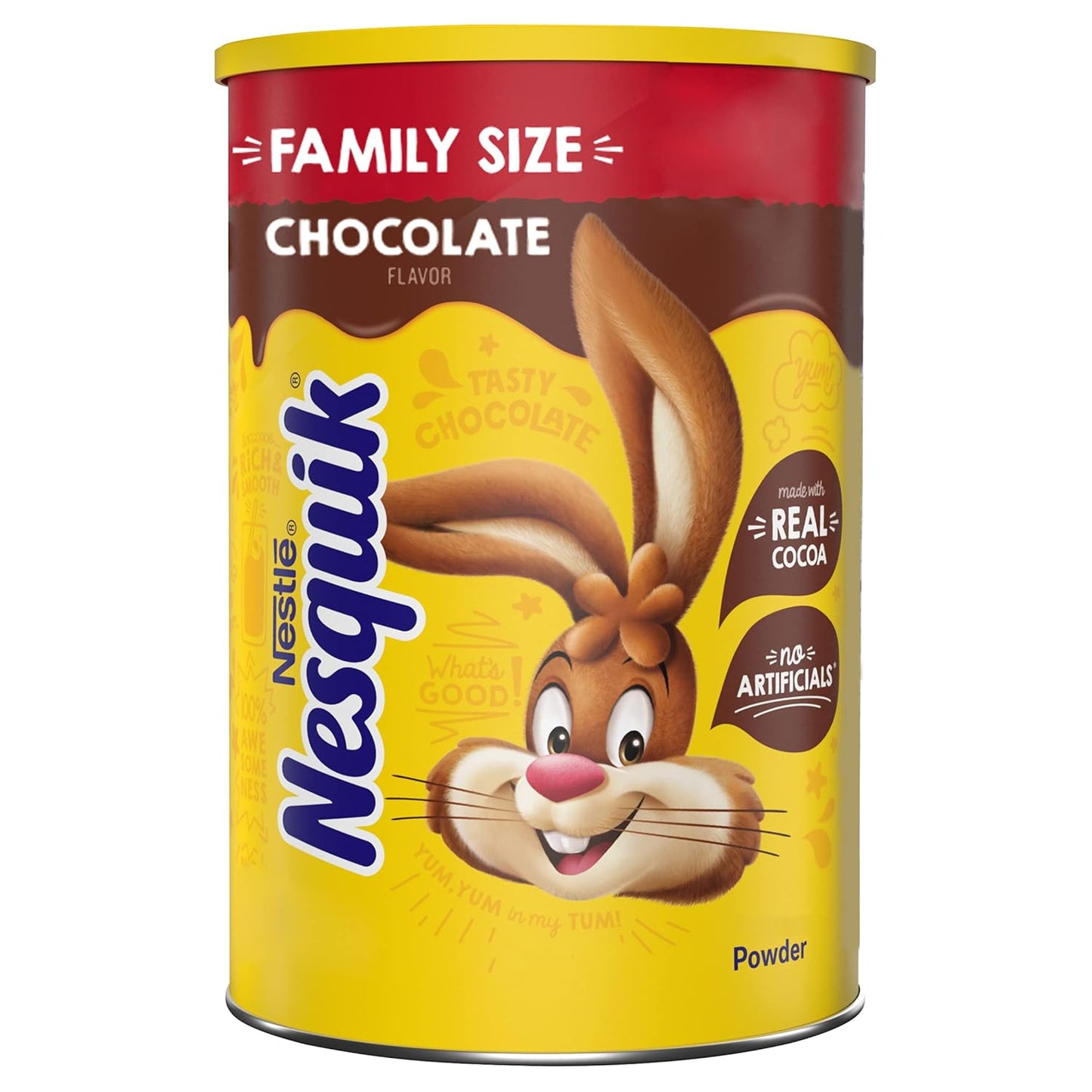 Nesquik Chocolate Powder Drink Mix 6x38oz Canisters for Milk