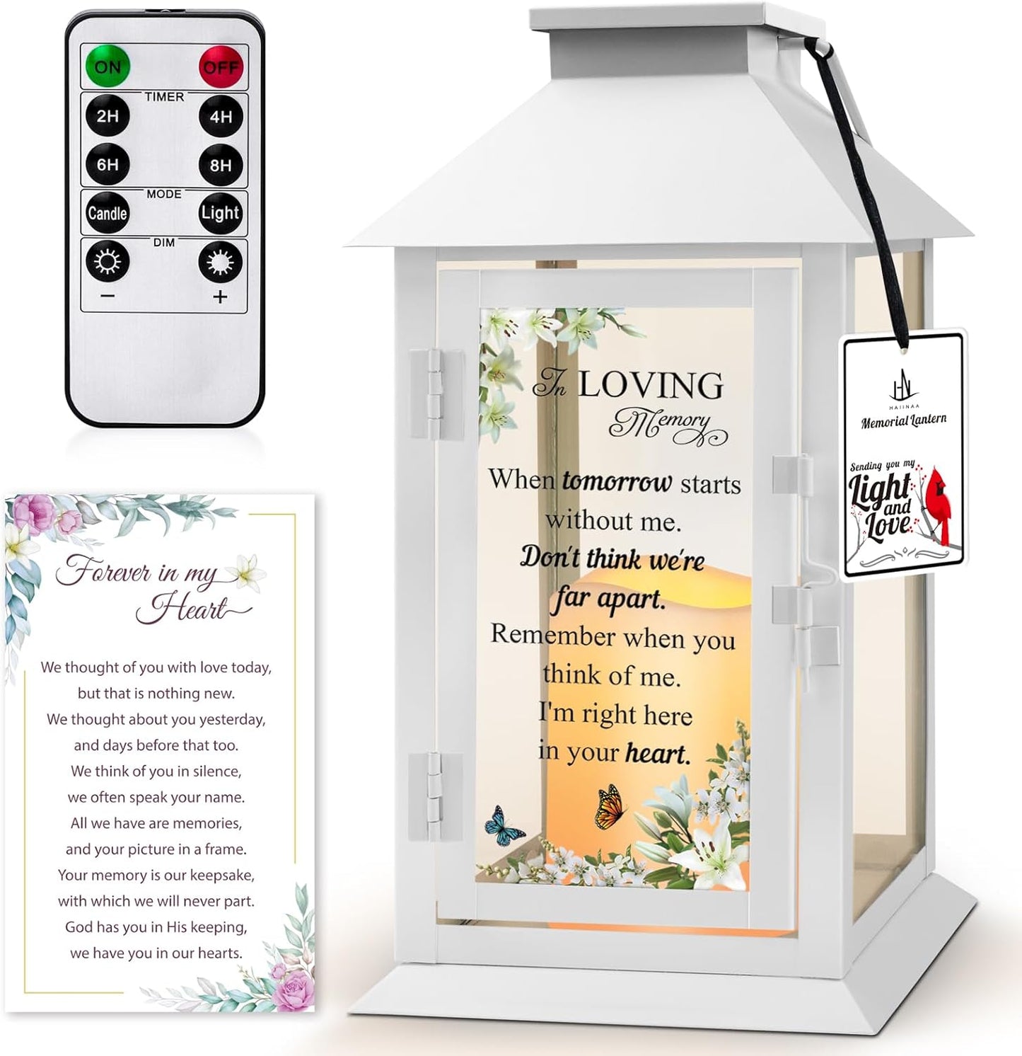 Memorial Lantern Bereavement Gifts for Loss of Loved One