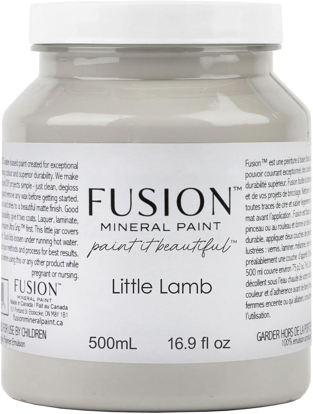 Fusion Mineral Paint Little Lamb 500 ml for Easy DIY Projects