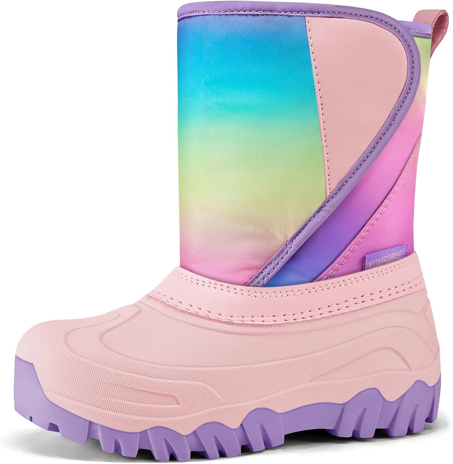 K KomForme Kids Snow Boots: Warm, Water-resistant, Anti-Slip