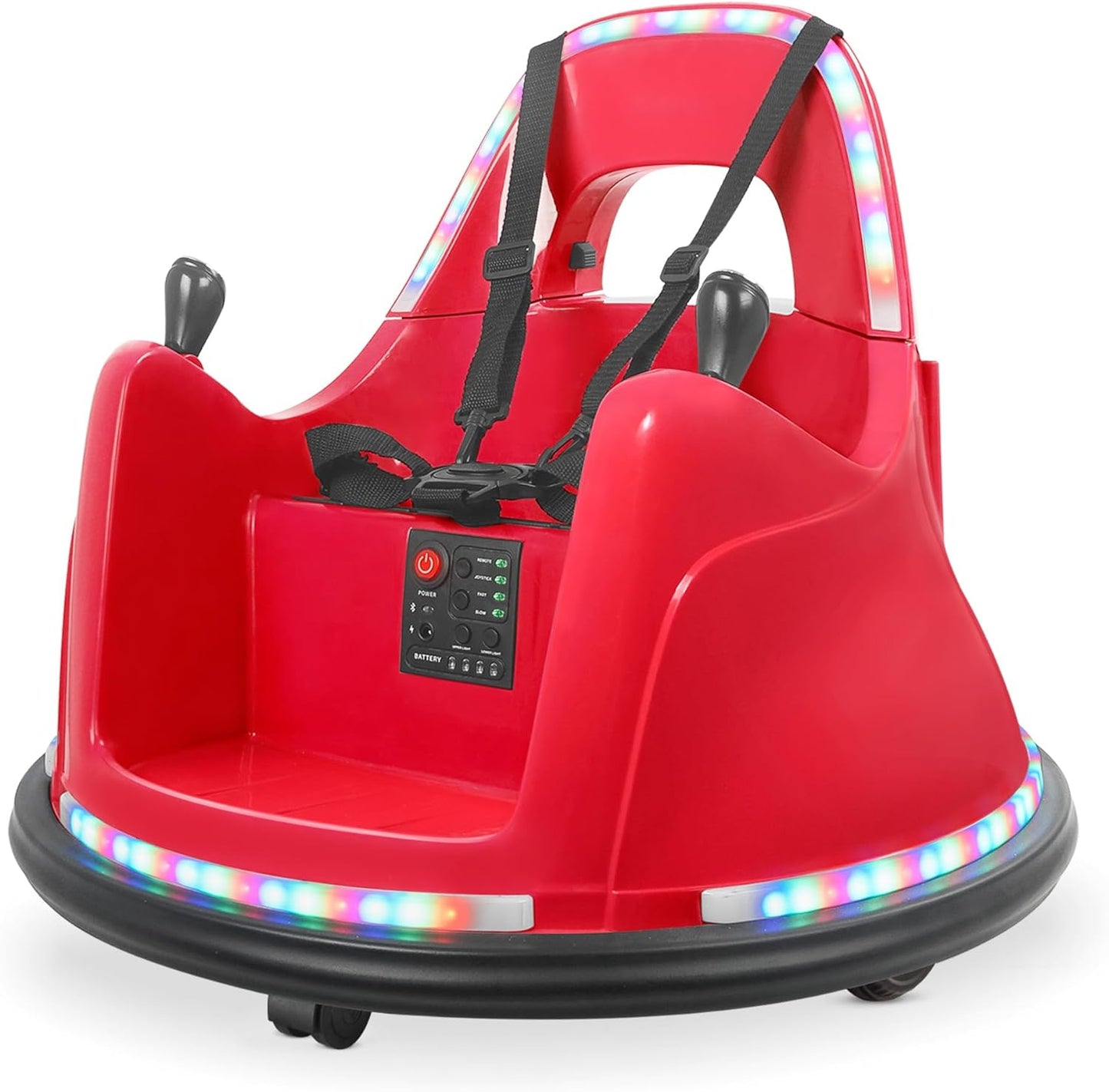 Kidzone Smart Bumper Car for Kids 1.5-6 Years Old, Red