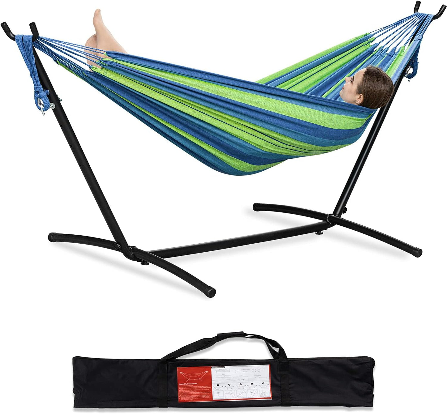 PNAEUT Double Hammocks with Stand for Ultimate Comfort and Style