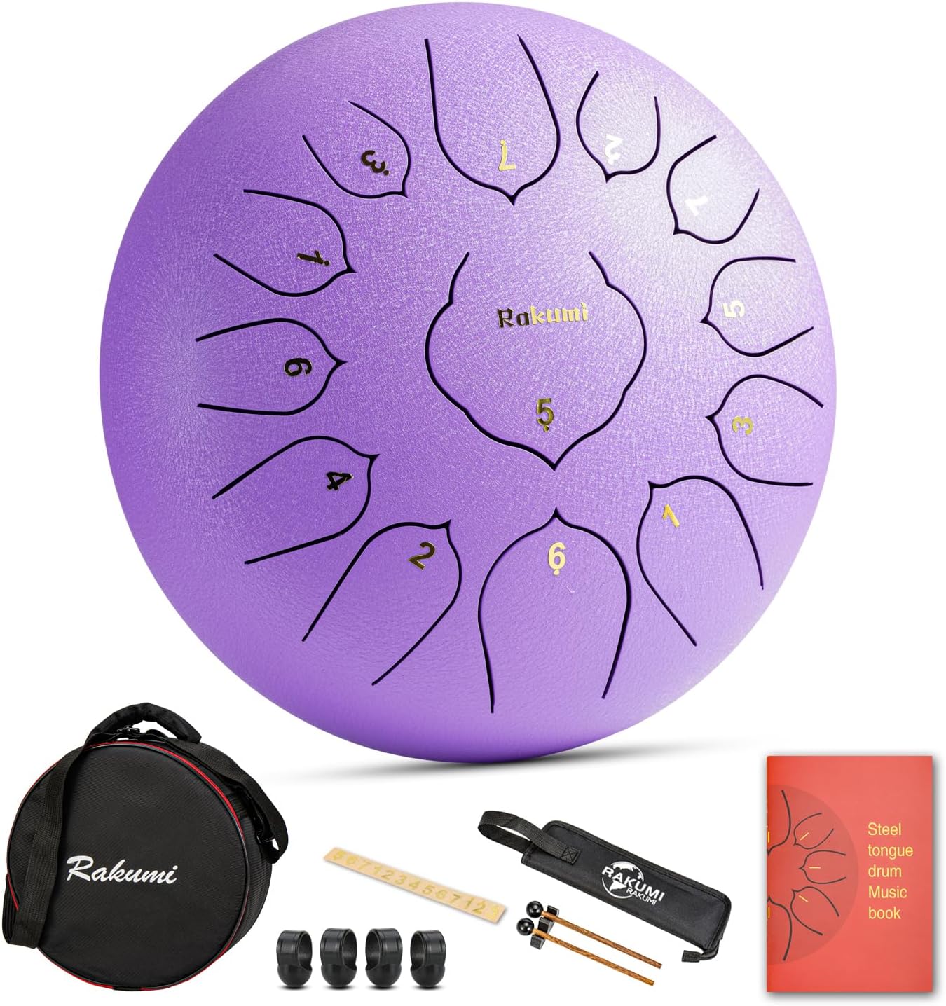 Steel Tongue Drum 13 Note 12 Inch C Key Hand Pan Instrument