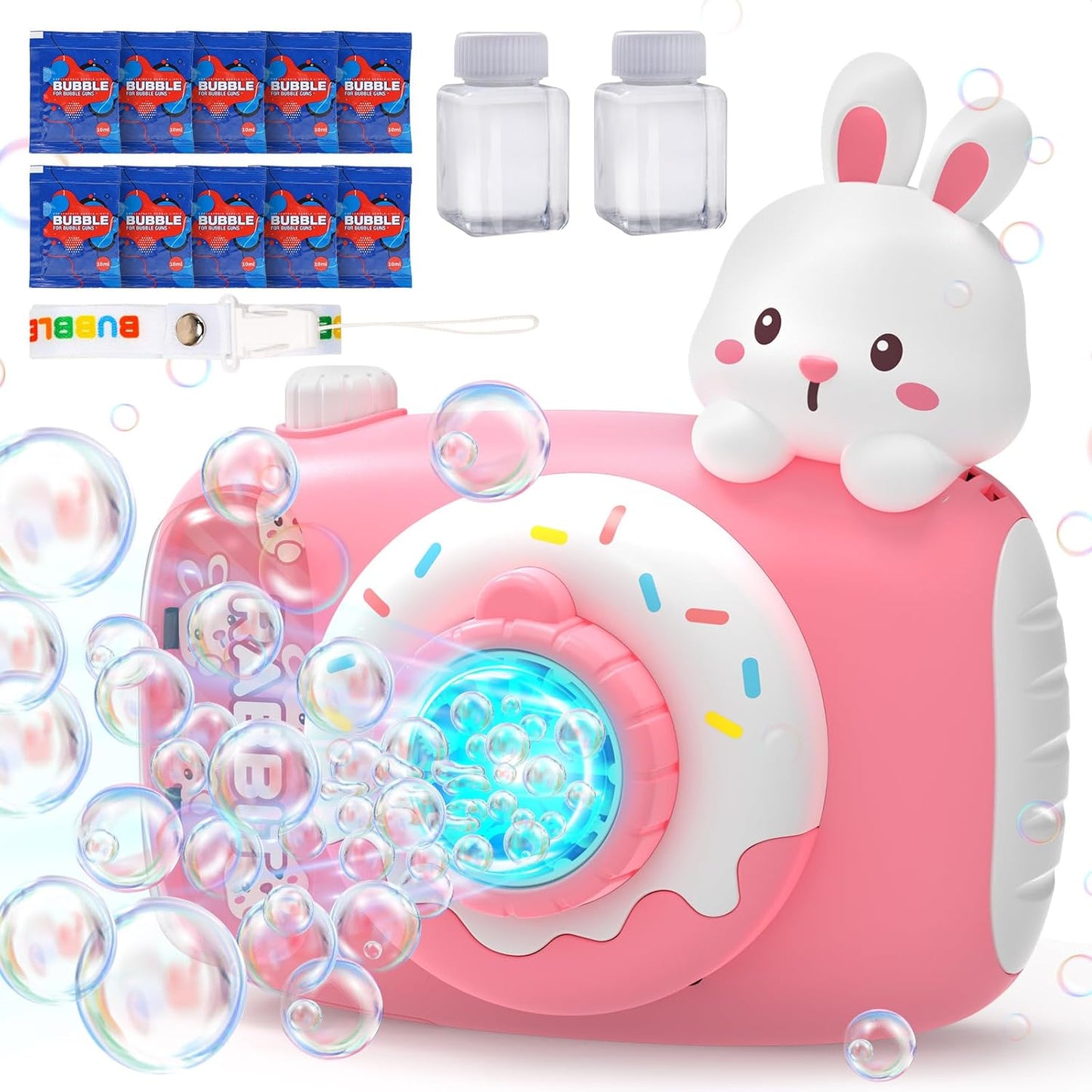 Kids Camera Bubble Machine with Lights