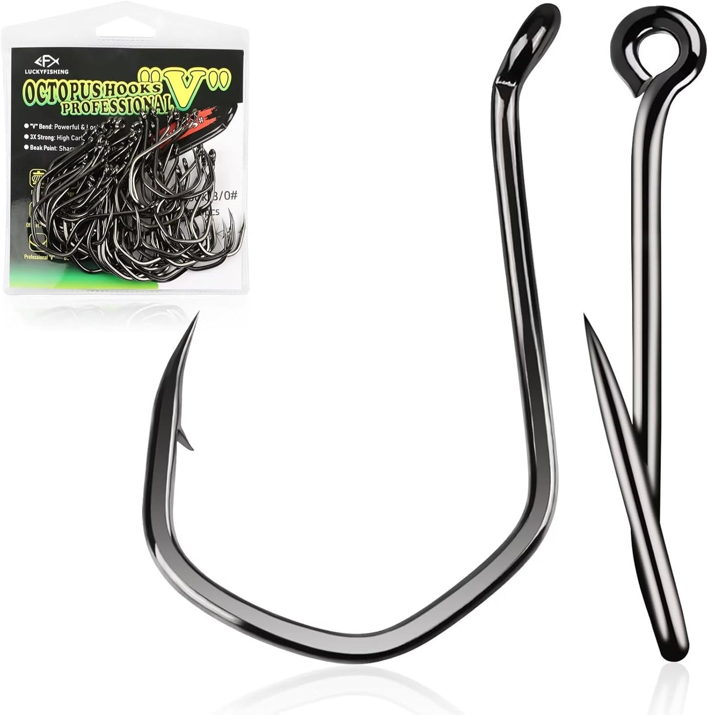 LuckyFishing Octopus Hooks Set - 50/60/70/80/100PCS