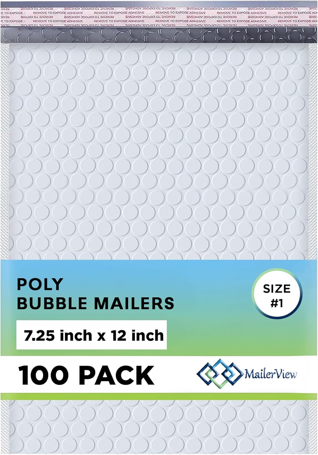 White Poly Bubble Mailers 7.25x12 inch for Safe Shipping