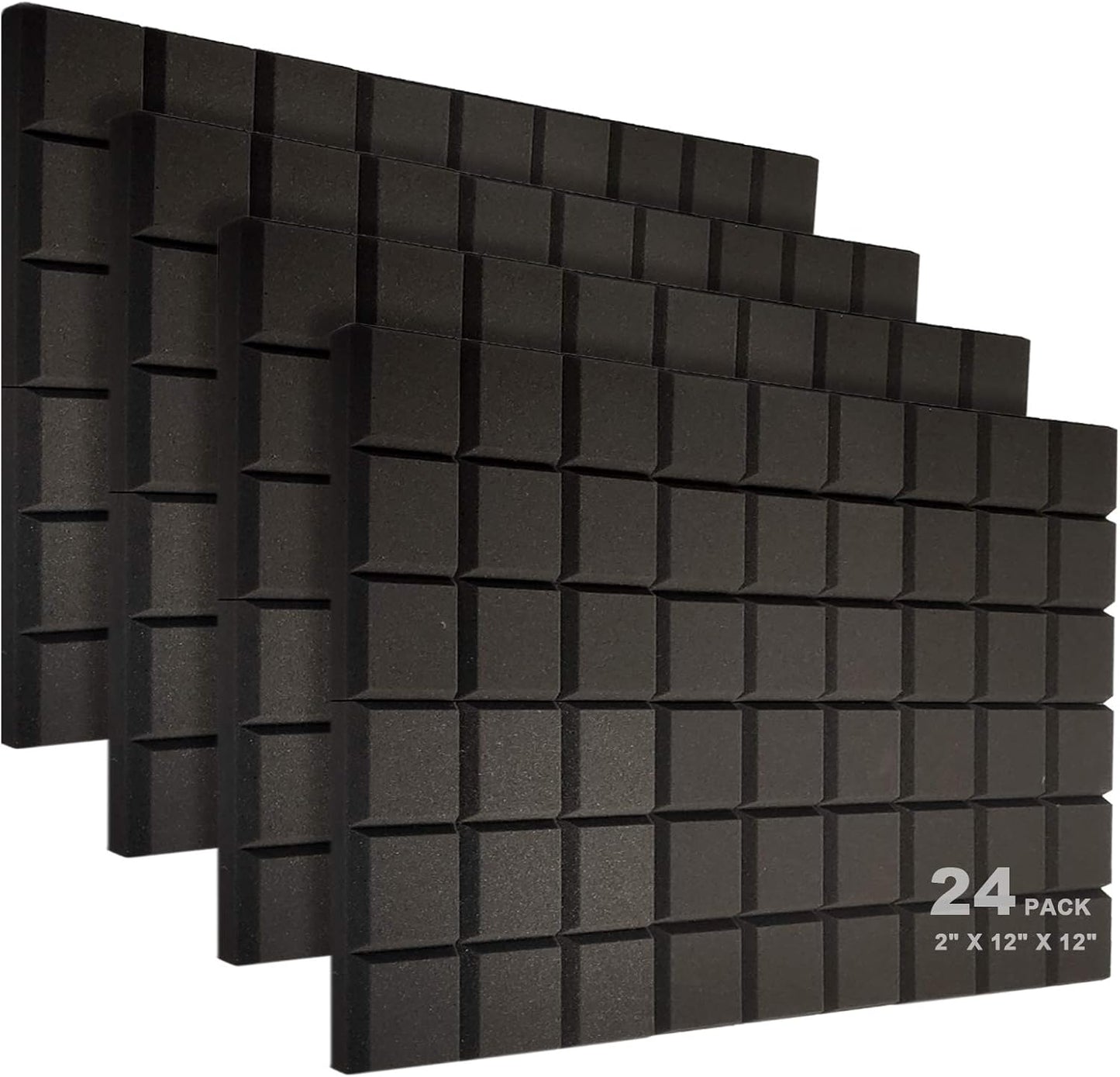 JBER 24 Pack Acoustic Foam Panels for Soundproofing Walls
