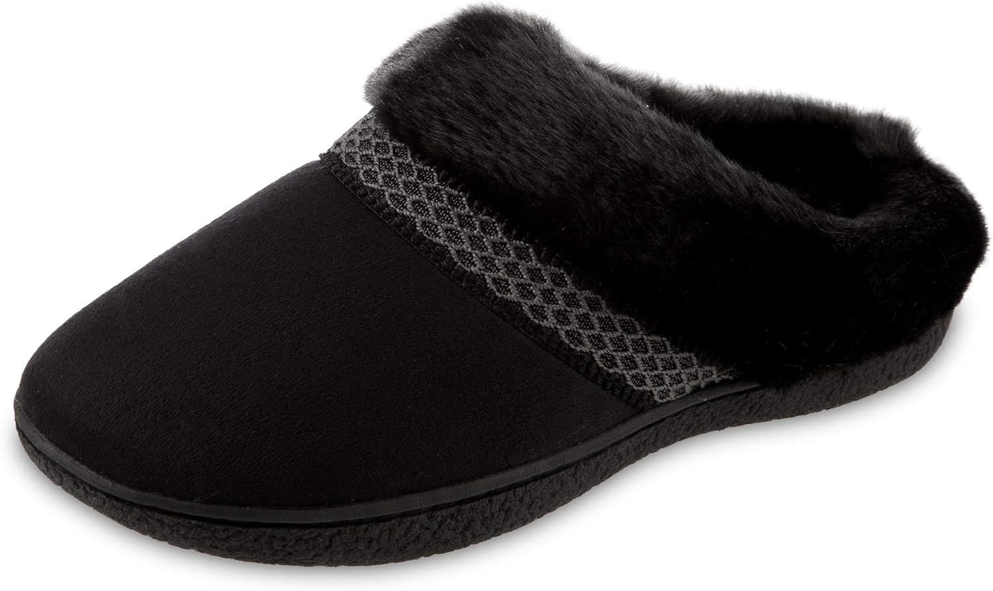 isotoner Womens Recycled Microsuede Mallory Hoodback Slipper Review