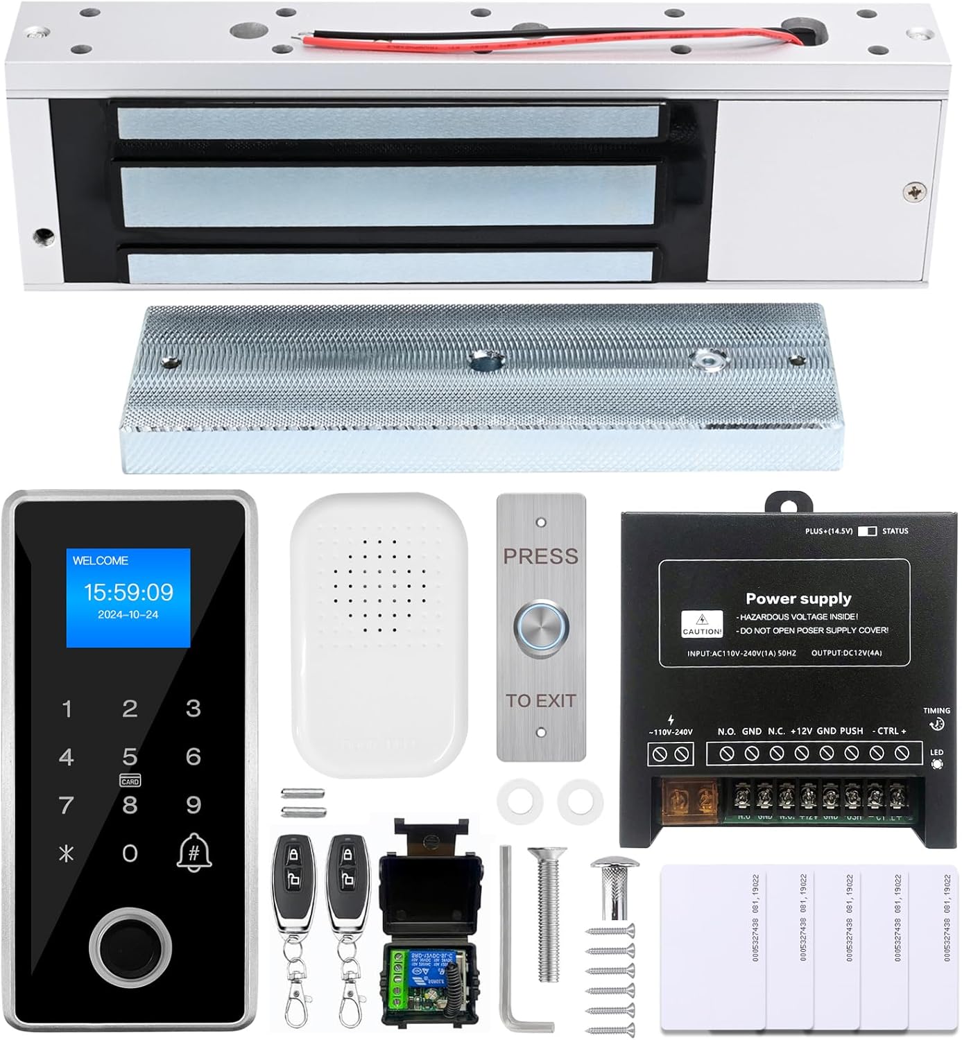 Waterproof Fingerprint Door Access Control System with Kit