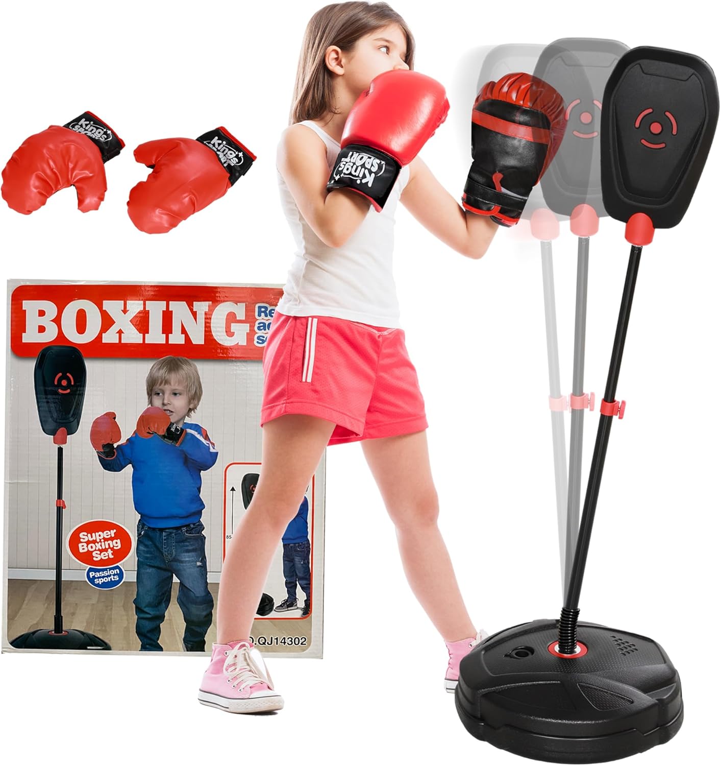 Qaba Kids Adjustable Boxing Set - Active Fun!