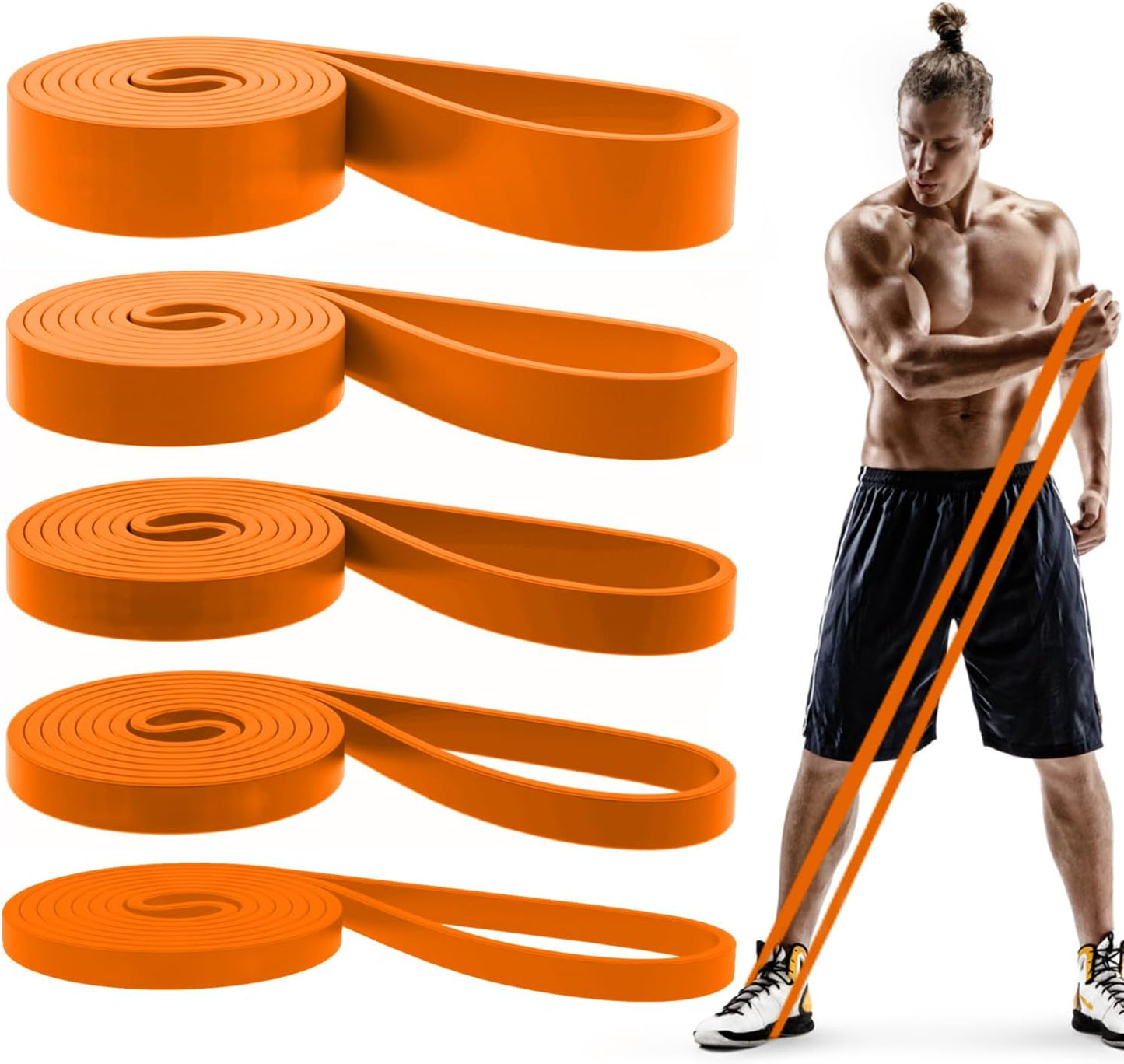 Pull Up Bands Set for Men & Women - Resistance Bands for Workouts