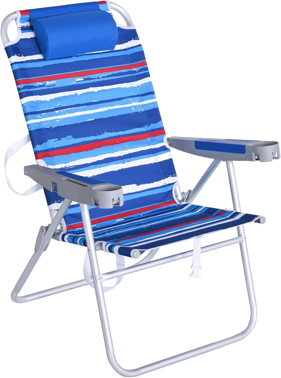 SUNNYFEEL Tall Folding Beach Chair for Ultimate Comfort Outdoors