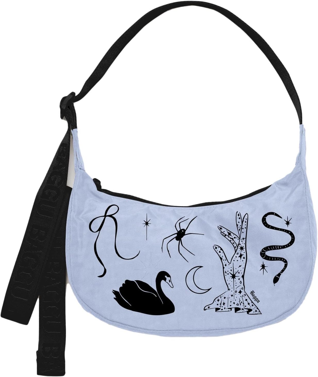 BAGGU Small Nylon Crescent Bag - Stylish and Eco-Friendly Design