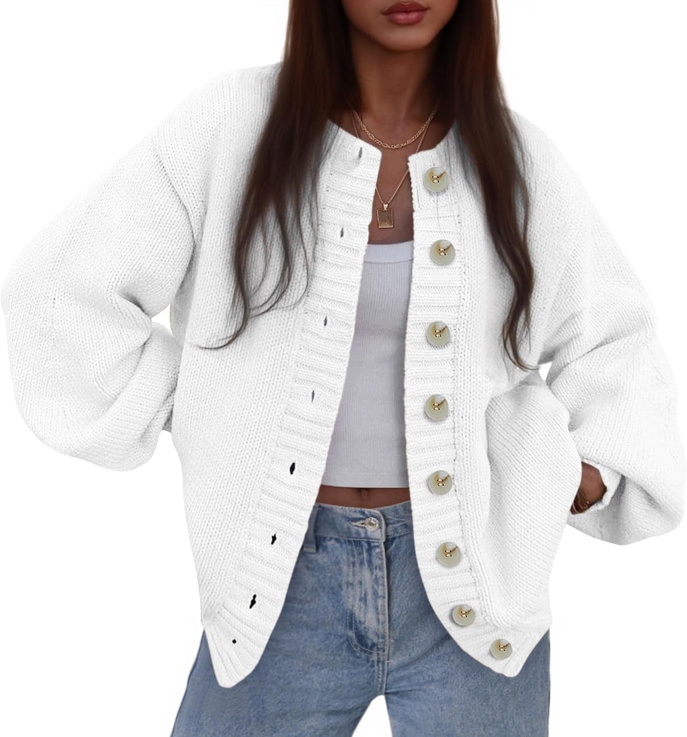 Trendy Chunky Knit Cardigan Sweaters for Women in 2025