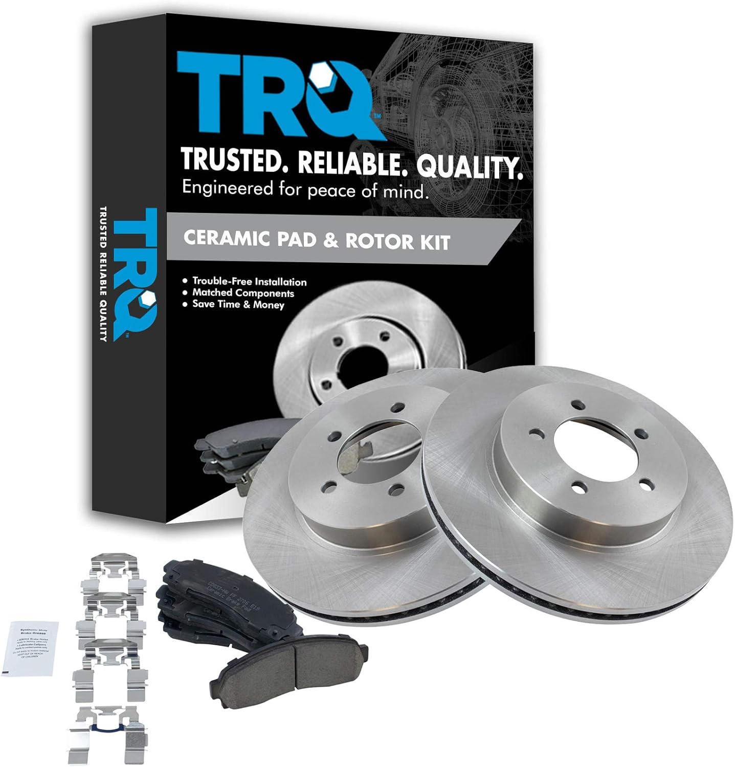 TRQ Front Brake Pad & Rotor Kit for 2002-2005 Ford Explorer