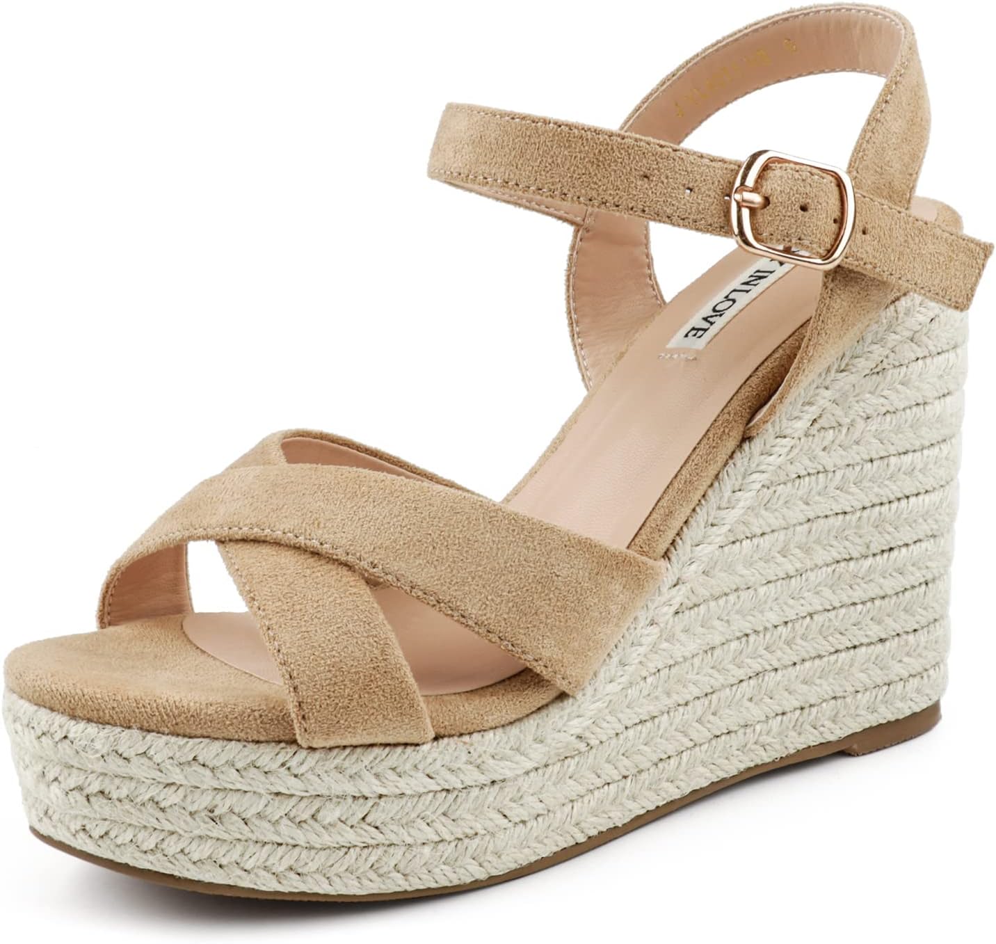 JOY IN LOVE Womens Espadrilles Wedge Sandals for Summer Style
