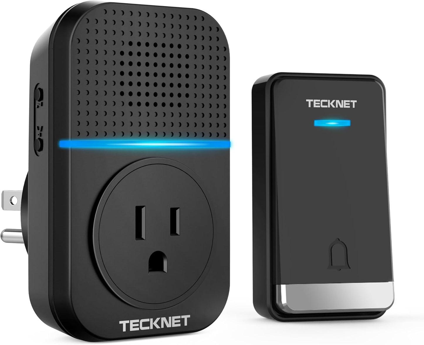 TECKNET Self-Powered Wireless Doorbell - 1300ft Range, 60 Ringtones