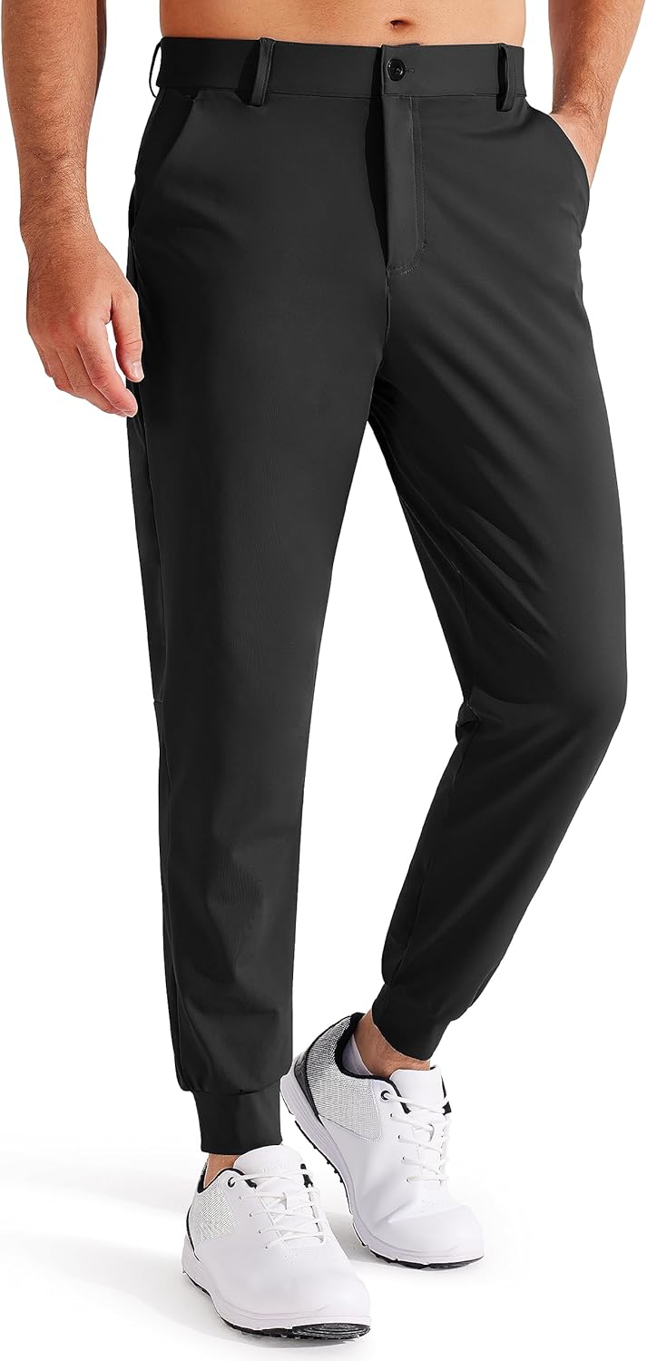 Libin Men's Golf Pants Joggers Lightweight Quick Dry Slim Fit