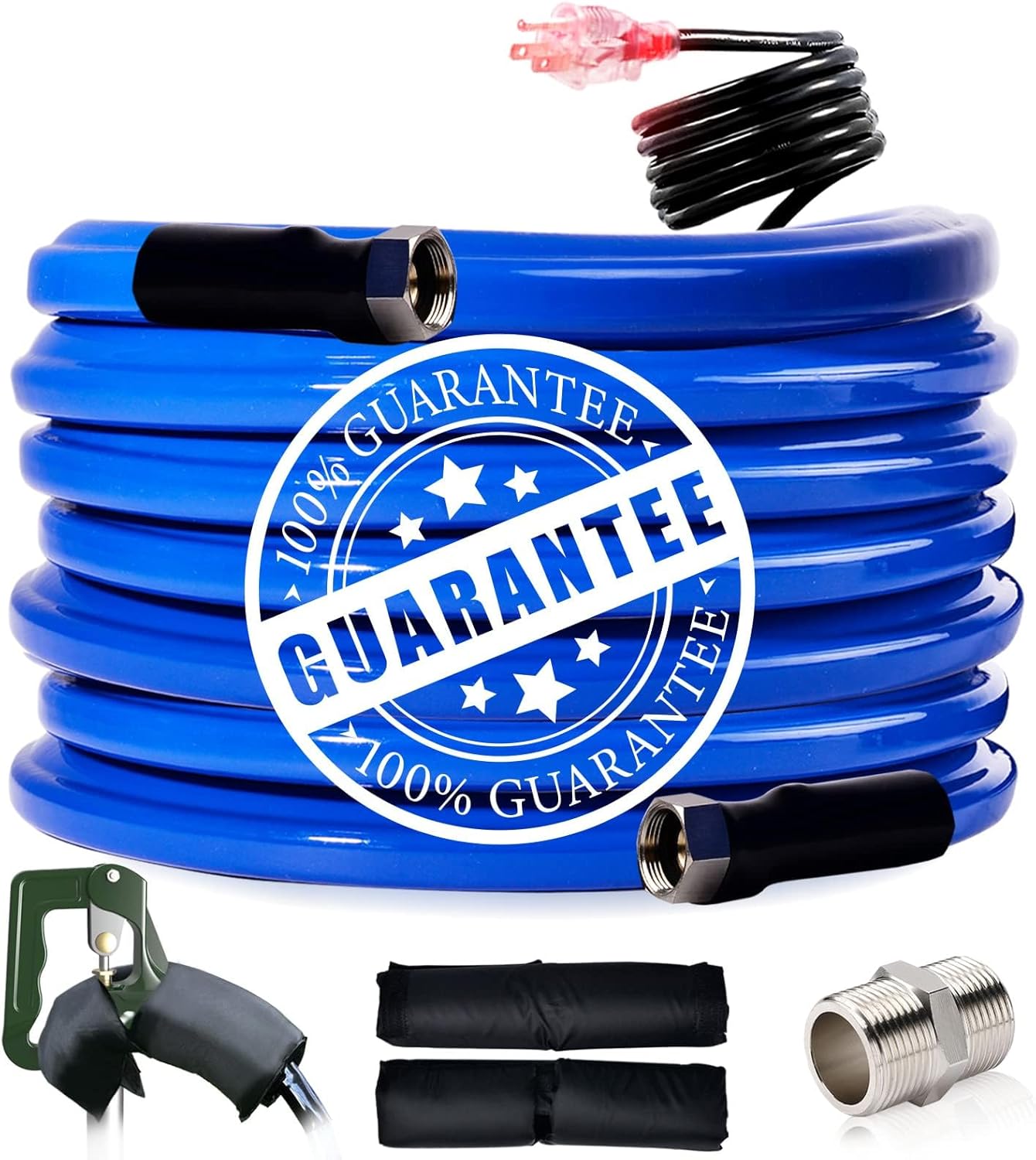 100FT Heated RV Hose - All-Weather Antifreeze - REHOSEUP