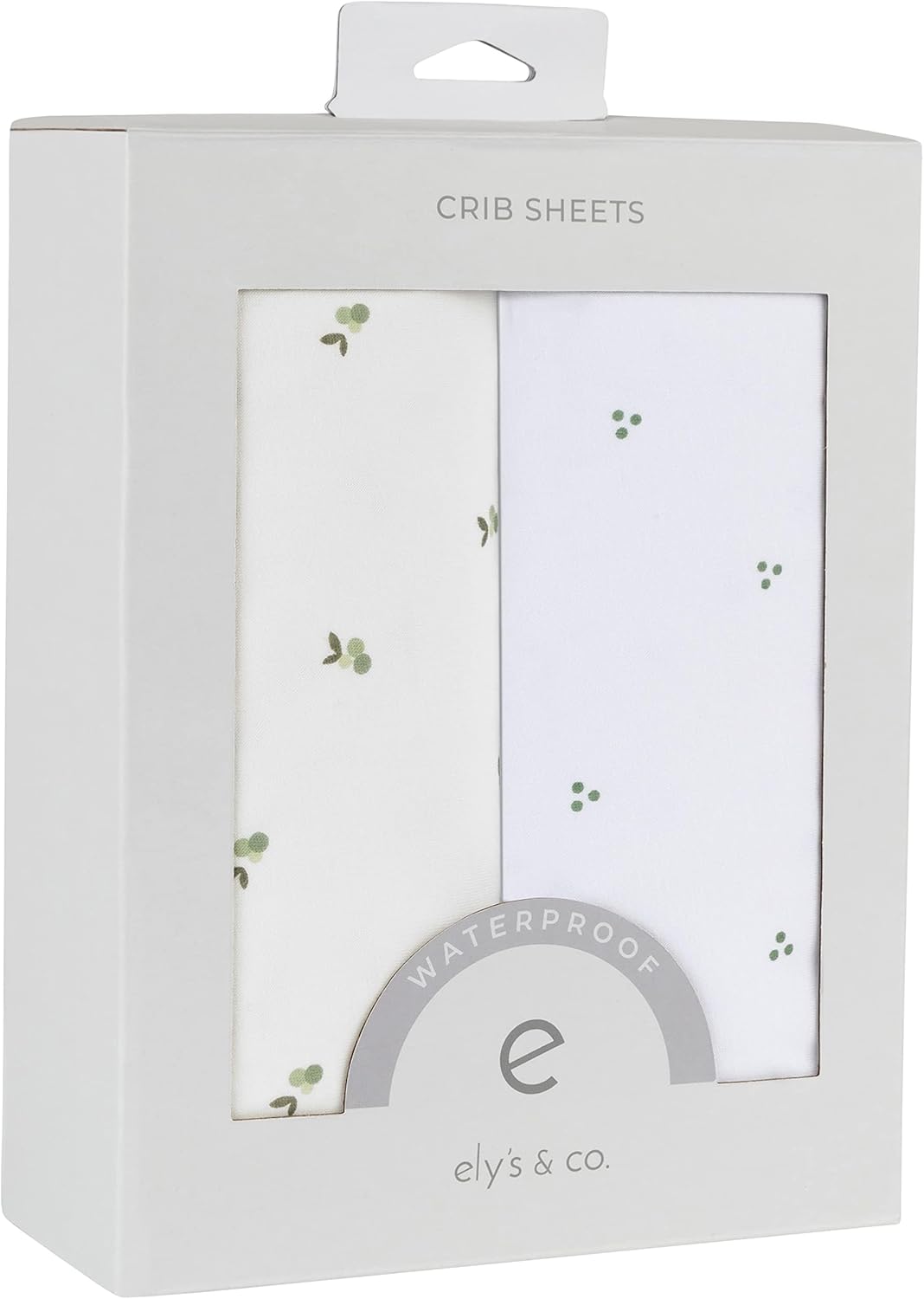 Waterproof Crib Sheets by Ely's & Co. - 100% Cotton Comfort