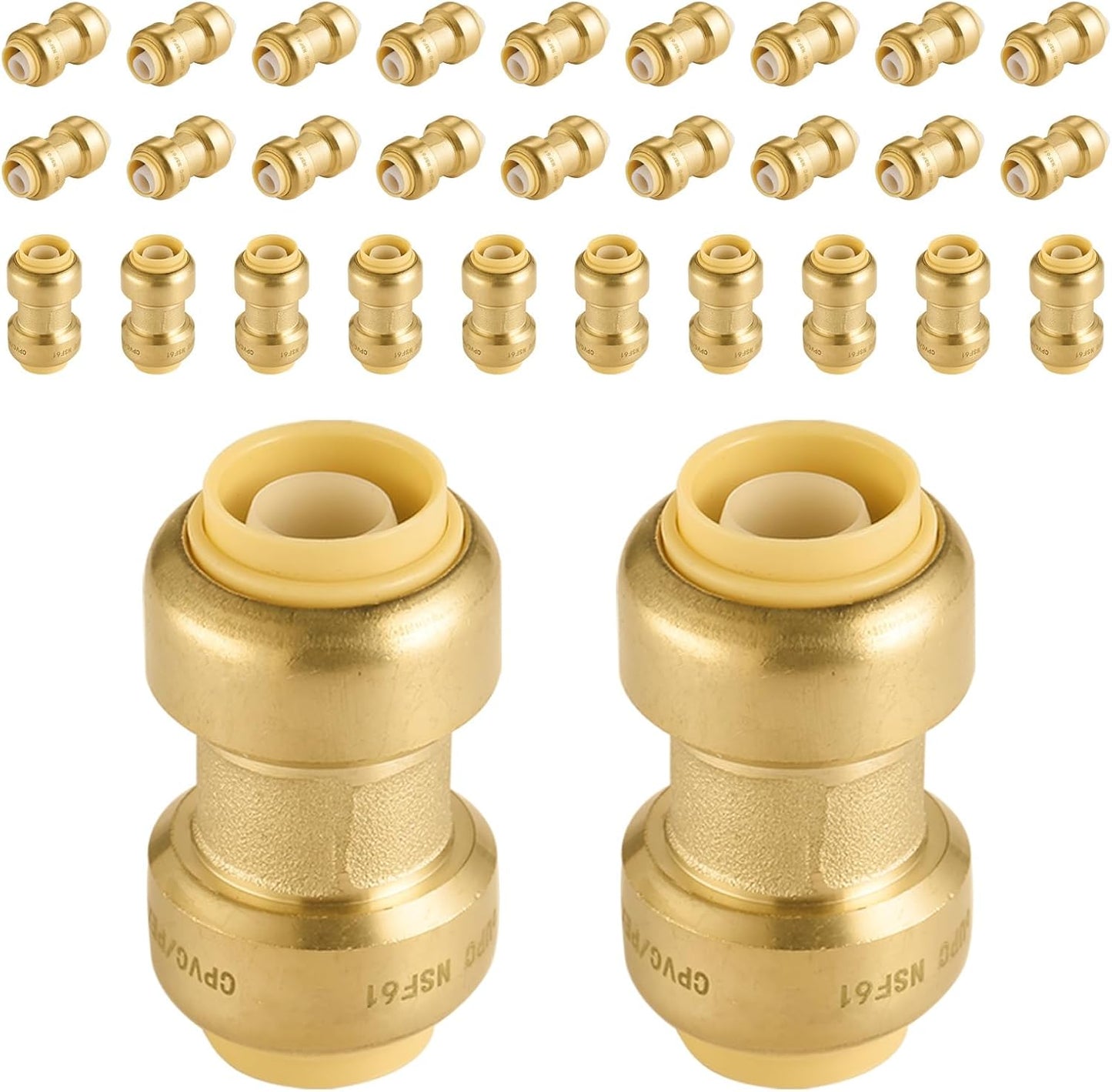 Foskan Push Fit Fittings Pack of 30 for Plumbing Projects