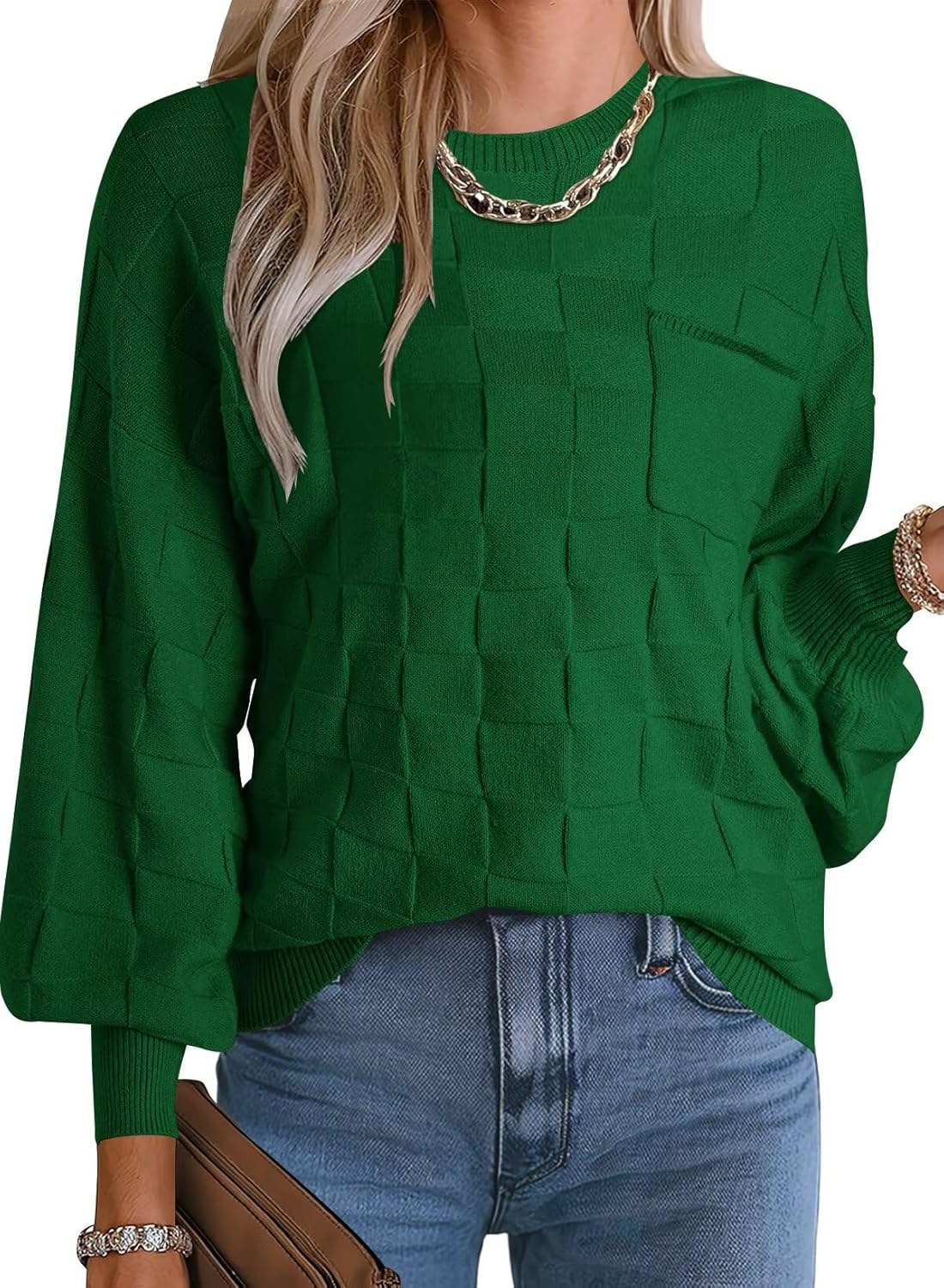 FEKOAFE Womens Casual Sweaters for Fall 2025 Long Sleeve Style
