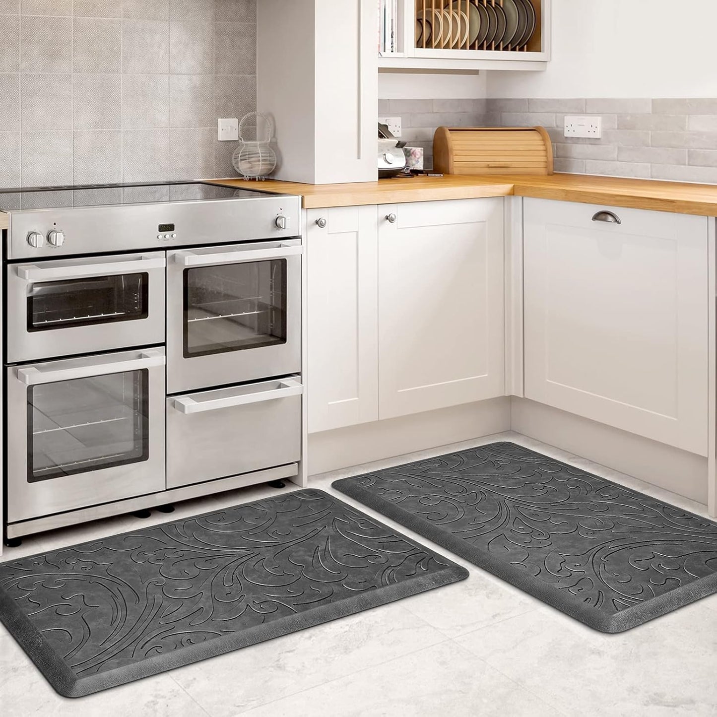 KMAT Anti-Fatigue Kitchen Mat Set for Comfort and Safety