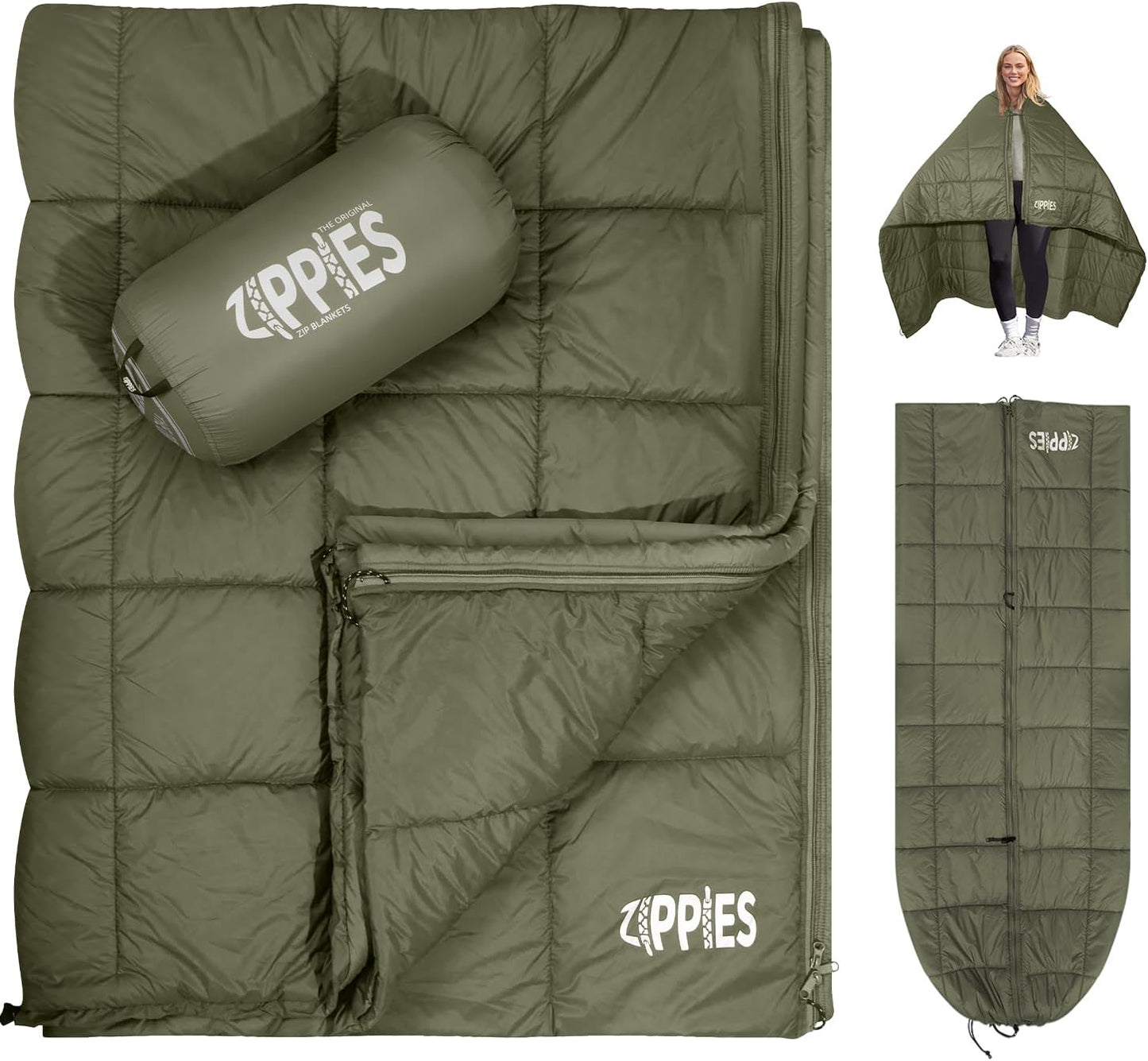 3M Thinsulate Insulation Puffy Camping Blanket for Cold Weather