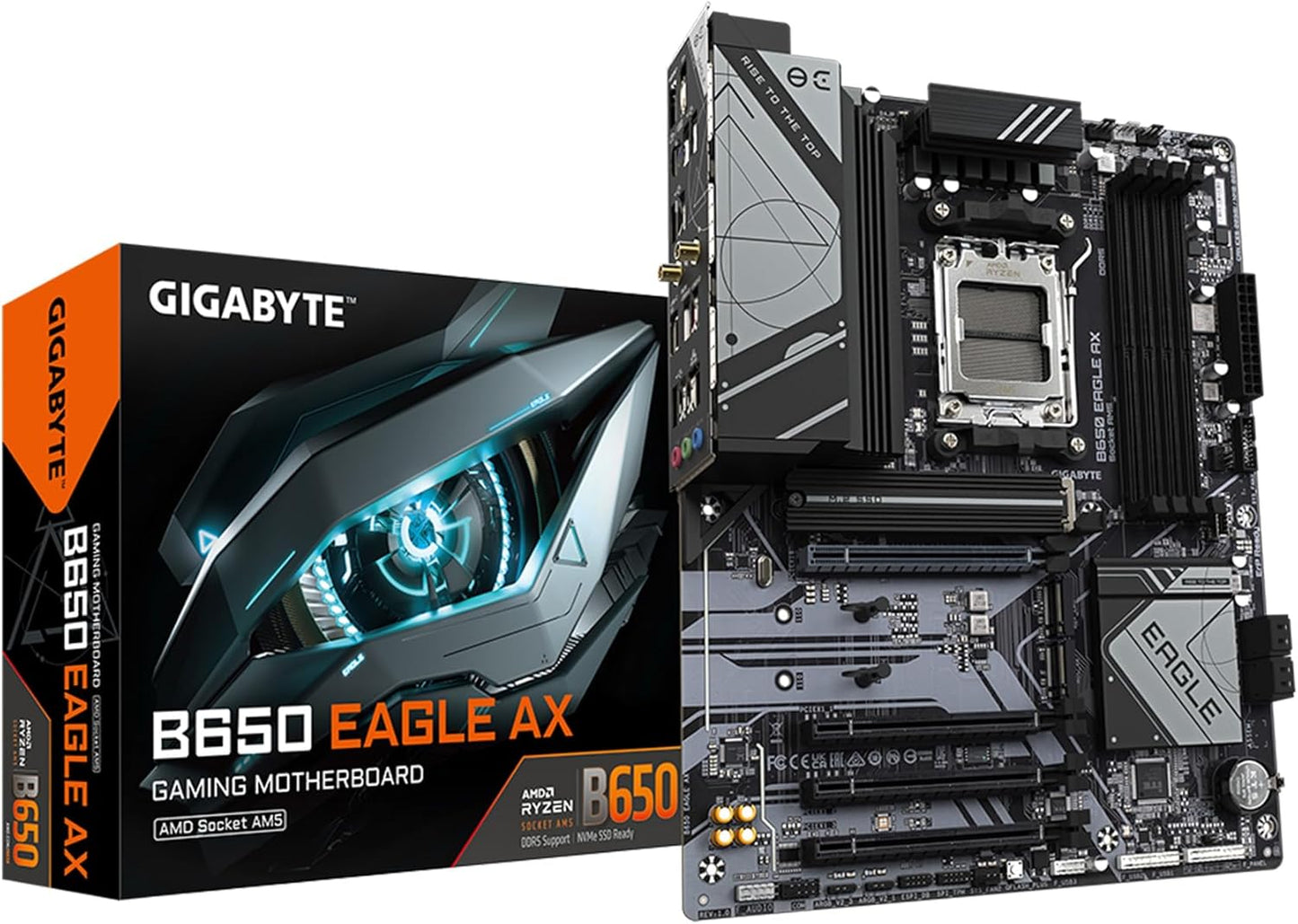 GIGABYTE B650 Eagle AX AM5 Motherboard with DDR5 and PCIe 5.0