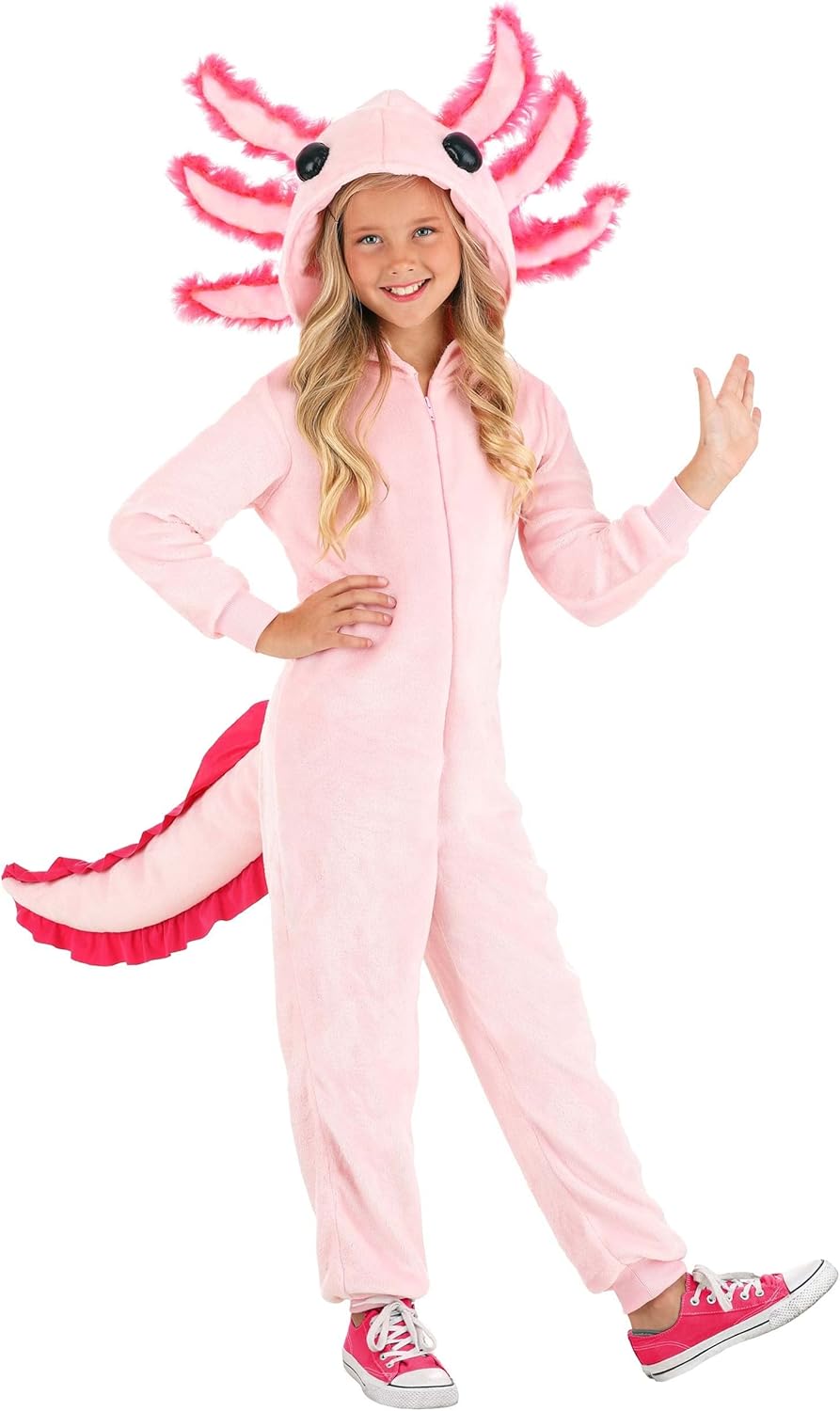 Adorable Axolotl Costume for Kids | Sea Creature Jumpsuit