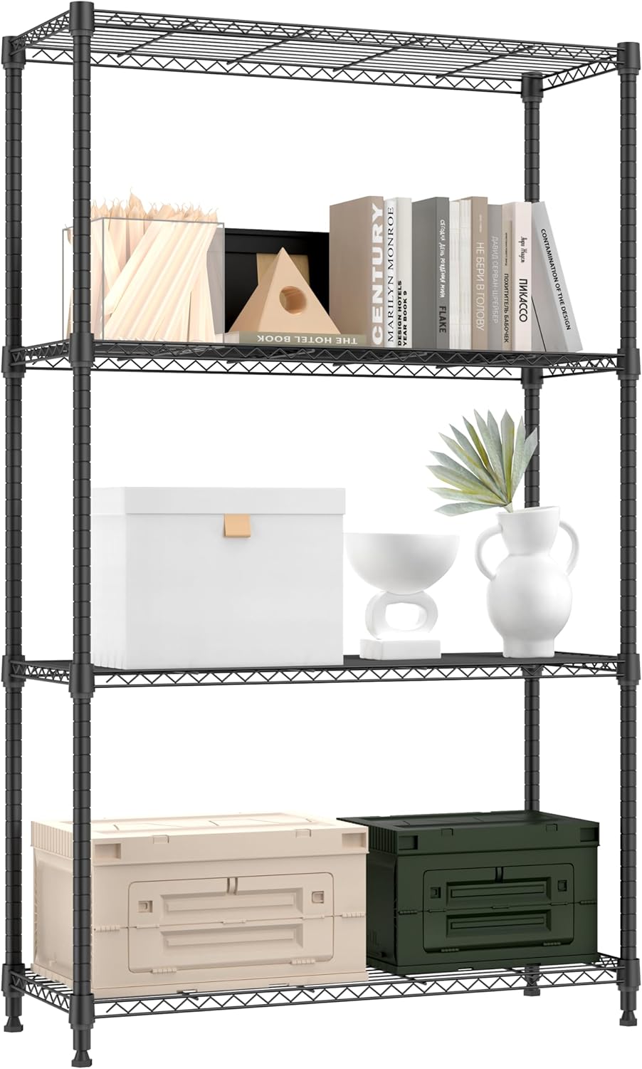 1000 lbs 4 Tier Shelf Metal Storage Shelves by M MZG