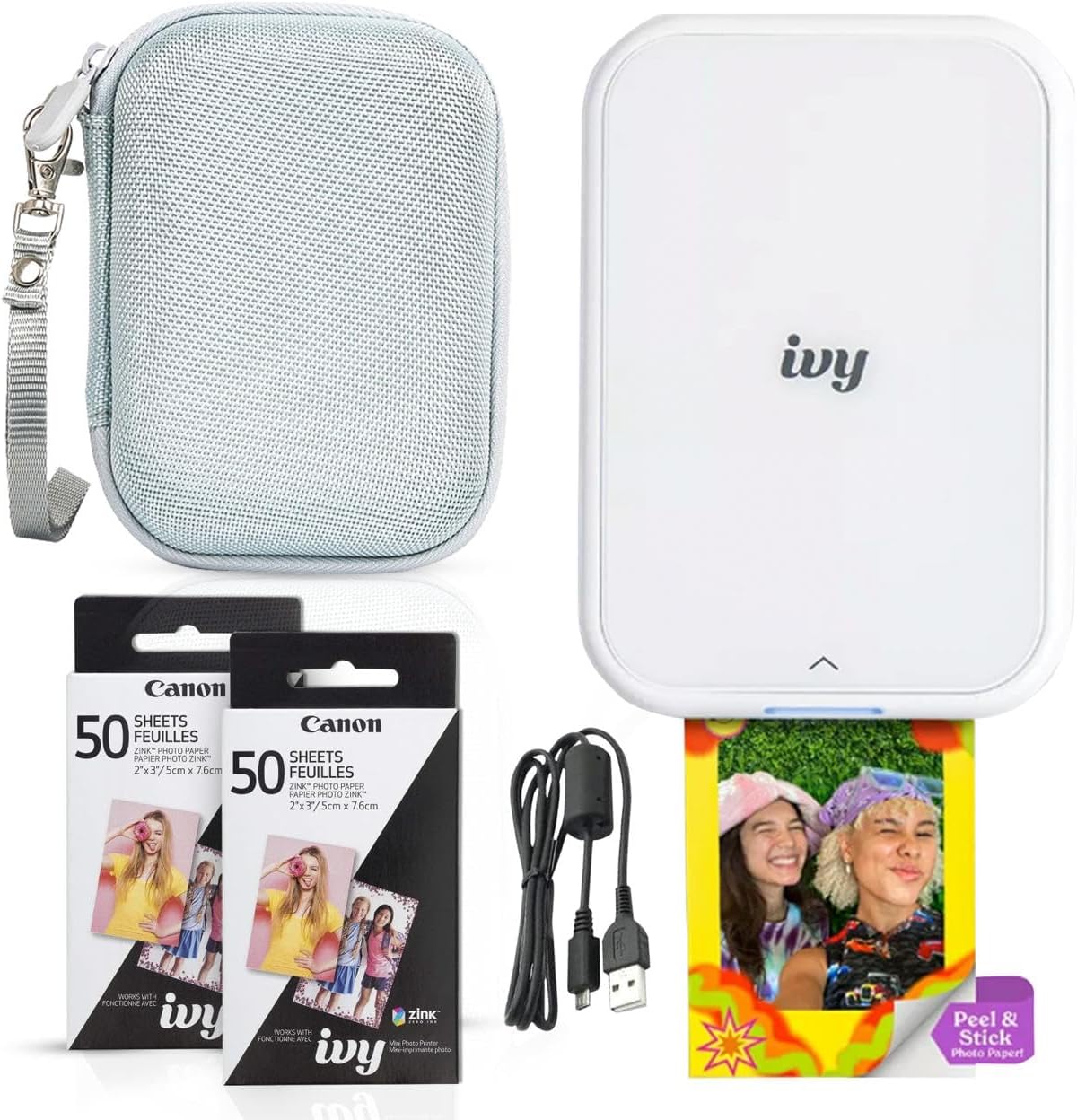 Canon IVY 2 Mini Photo Printer - Compact Bluetooth Printer