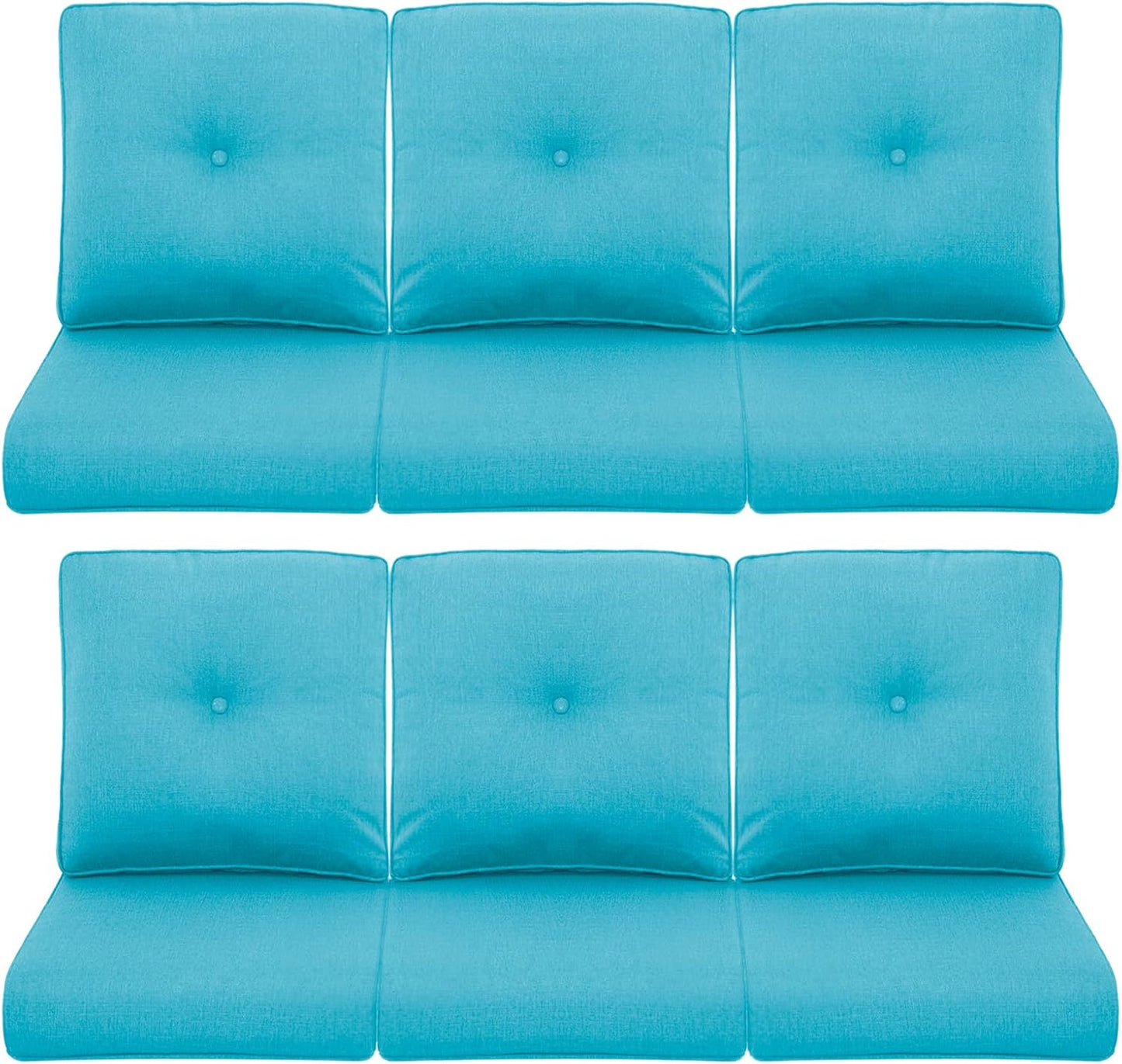 Patio Chair Cushions 6 Packs for Outdoor Glider Rocking Chairs