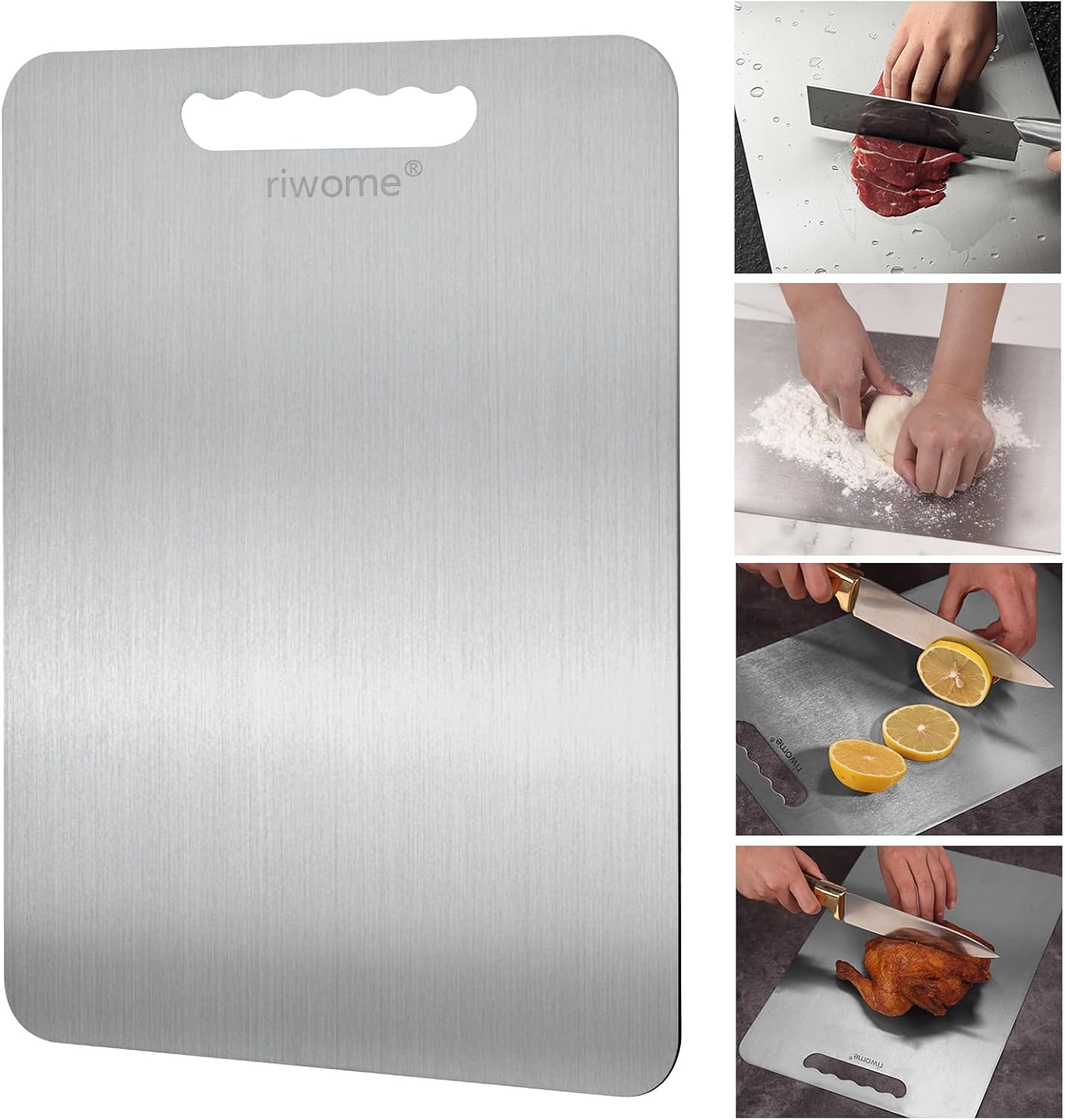 Titanium Cutting Board for Kitchen - Durable and Easy to Clean