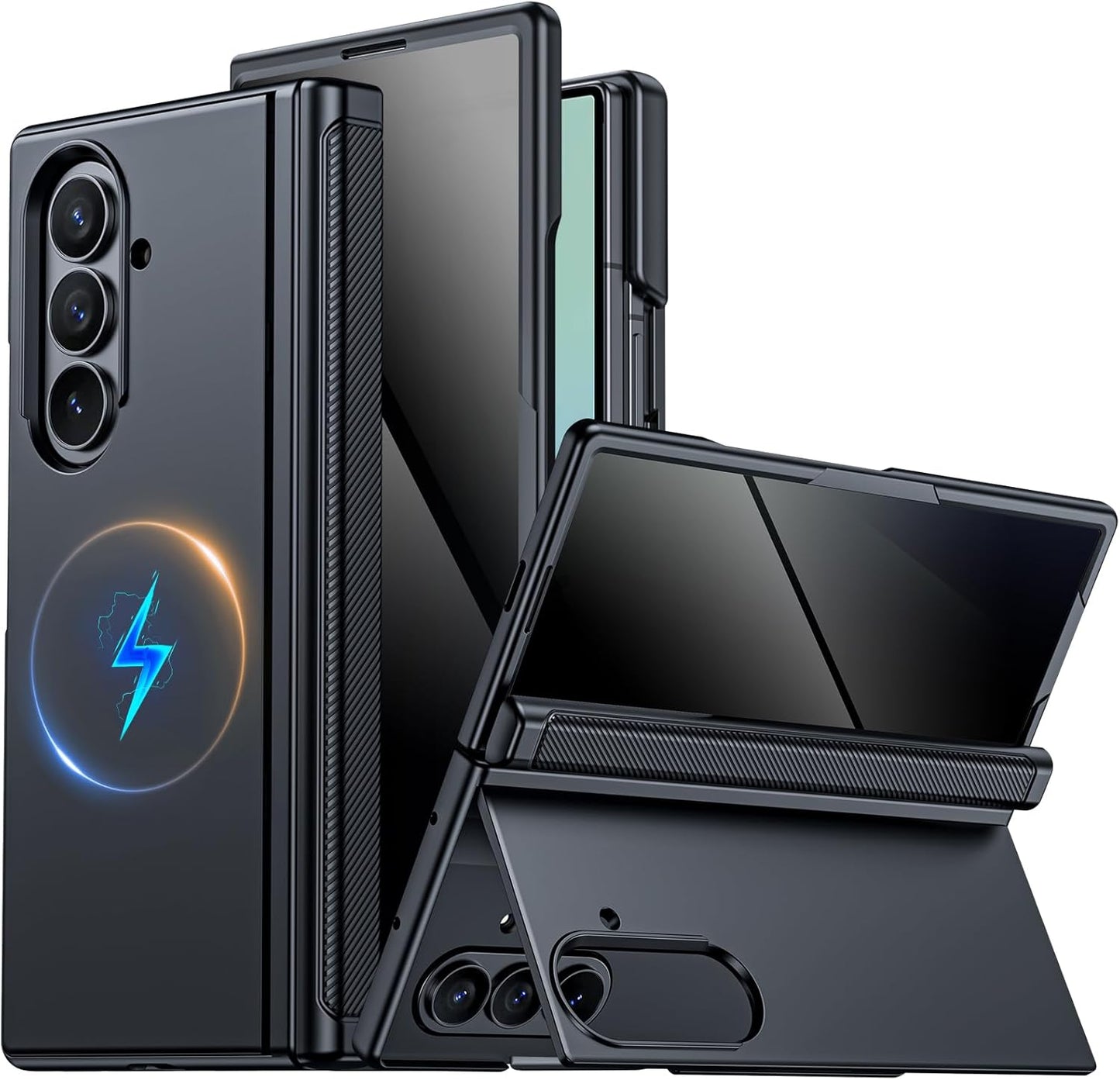CENMASO Magnetic Case for Samsung Galaxy Z Fold 7 with Stand