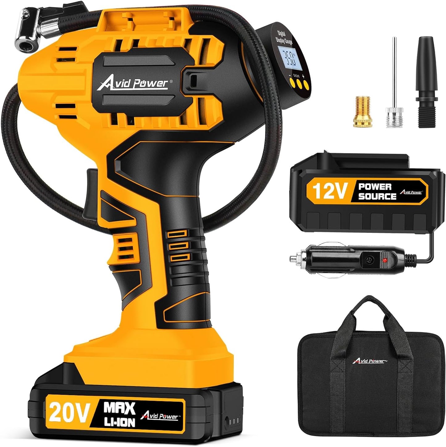 Avid Power Cordless Tire Inflator - Portable & Powerful!