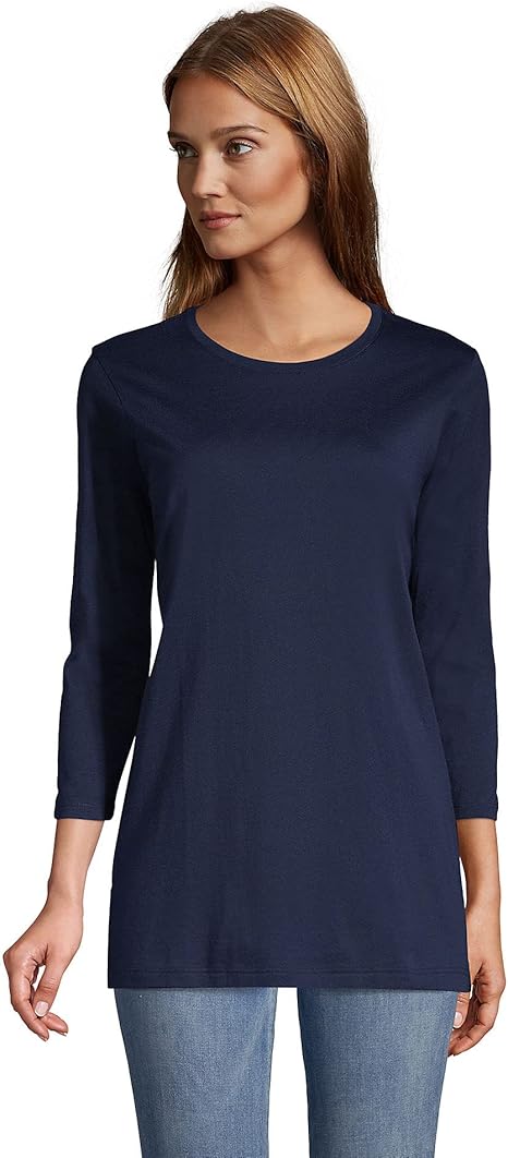 Lands' End Women's Tall 3/4 Sleeve Supima Cotton Tunic Review