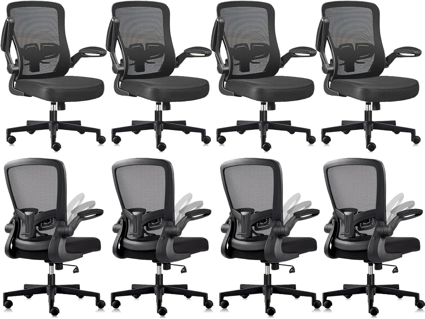 Ergonomic Mesh Office Chair: Adjustable Height & Swivel