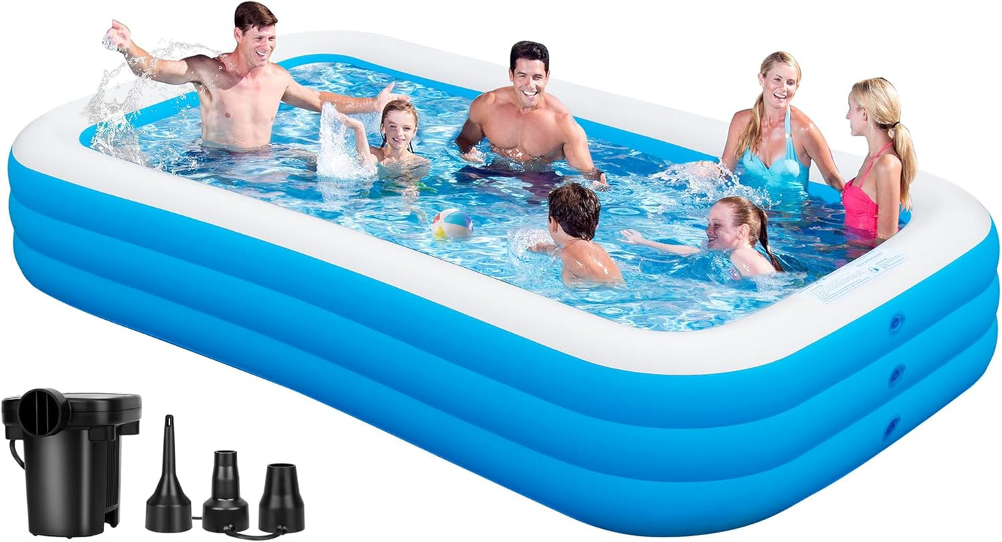 Inflatable Pool for Adults - Extra Large Family Swimming Fun