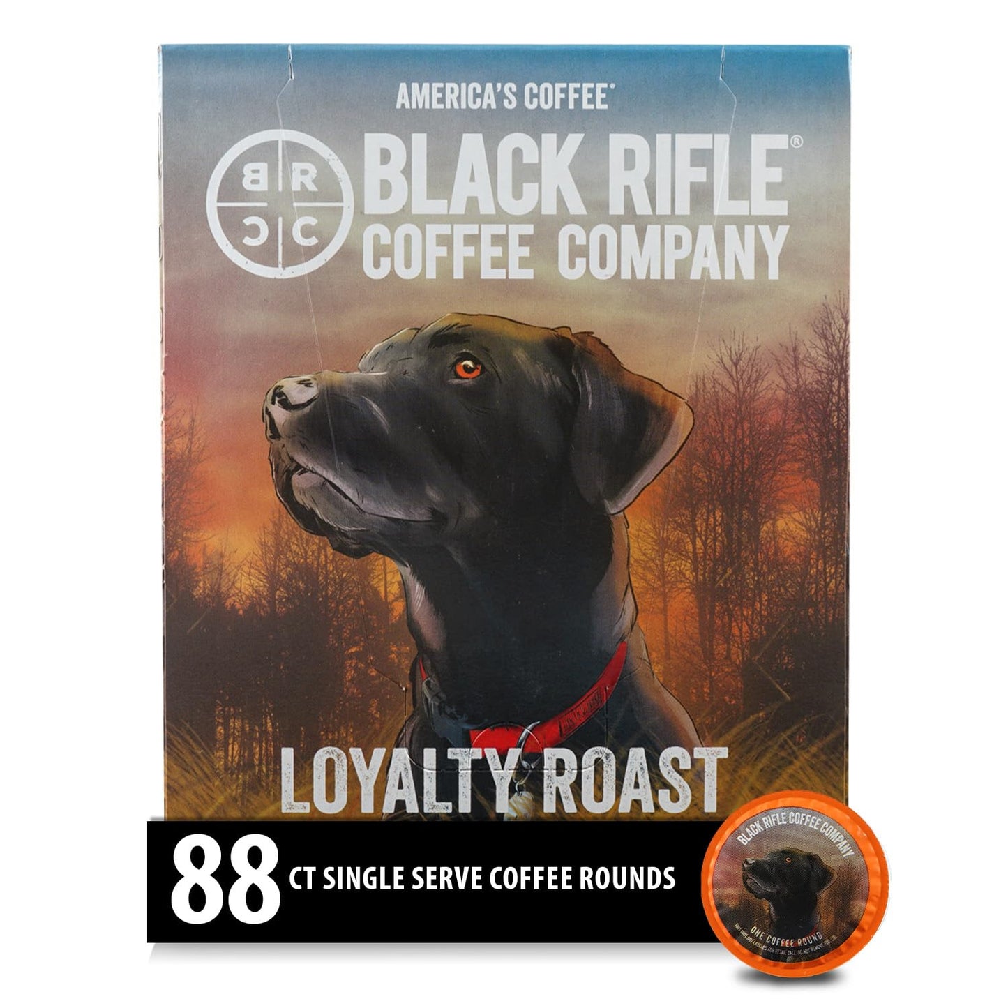 88-Count Loyalty Roast Pods by Black Rifle Coffee